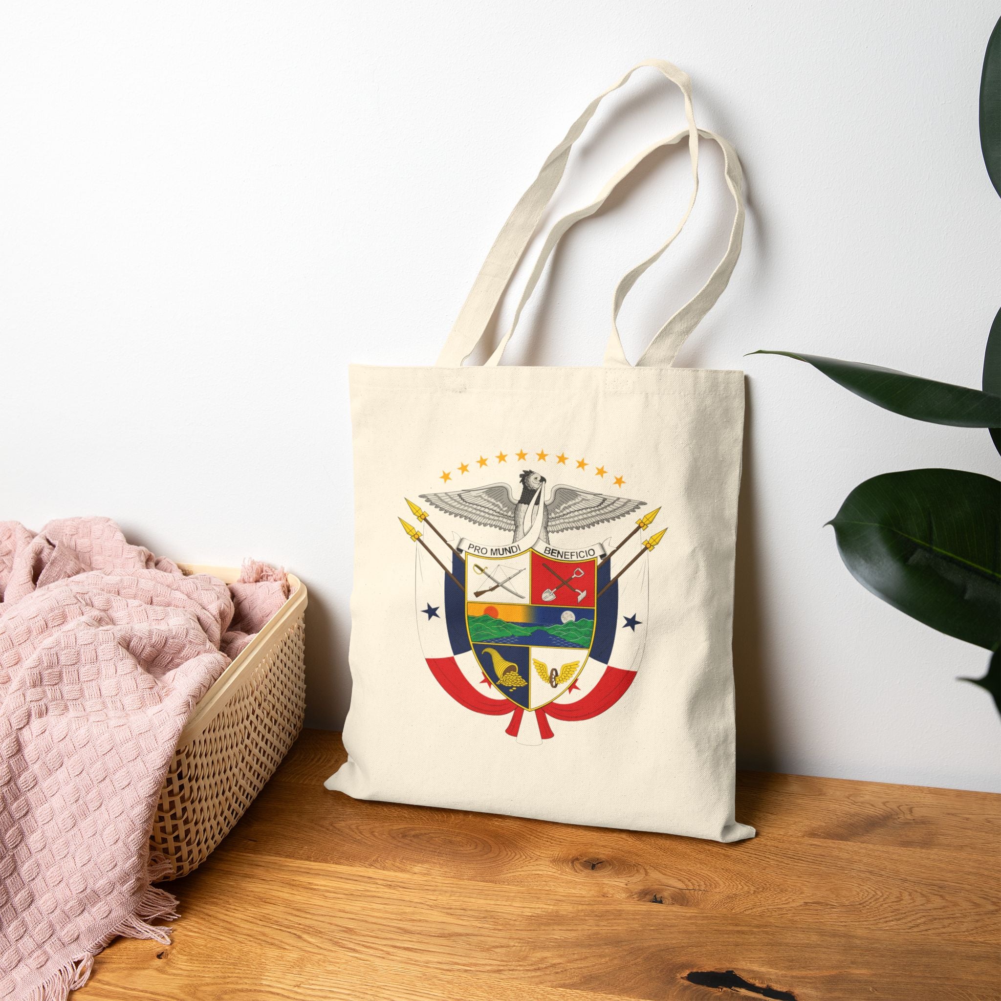 Bolsa de lona de algodón Panamá Escudo Nacional de Panamá