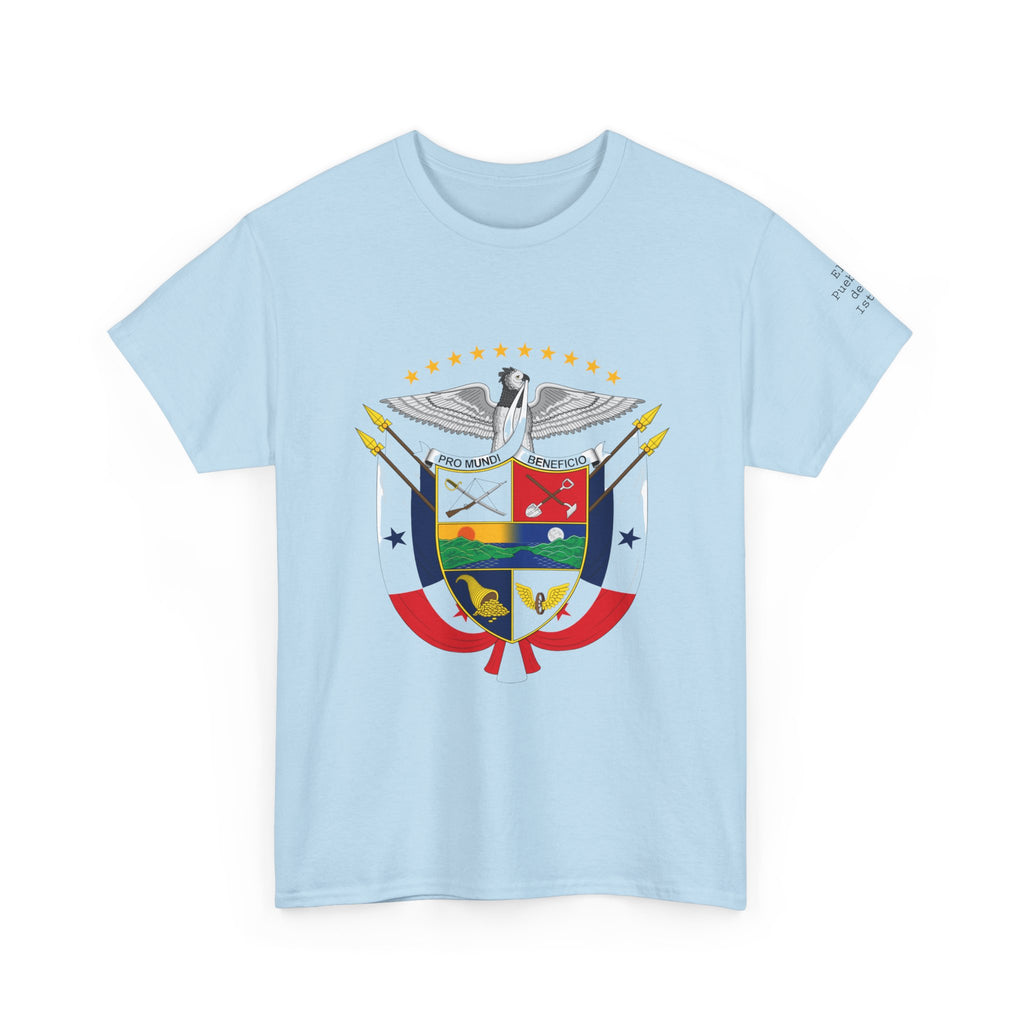 ALGODÓN GRUESO Camiseta de Hombres Panamá Escudo Nacional de Panamá