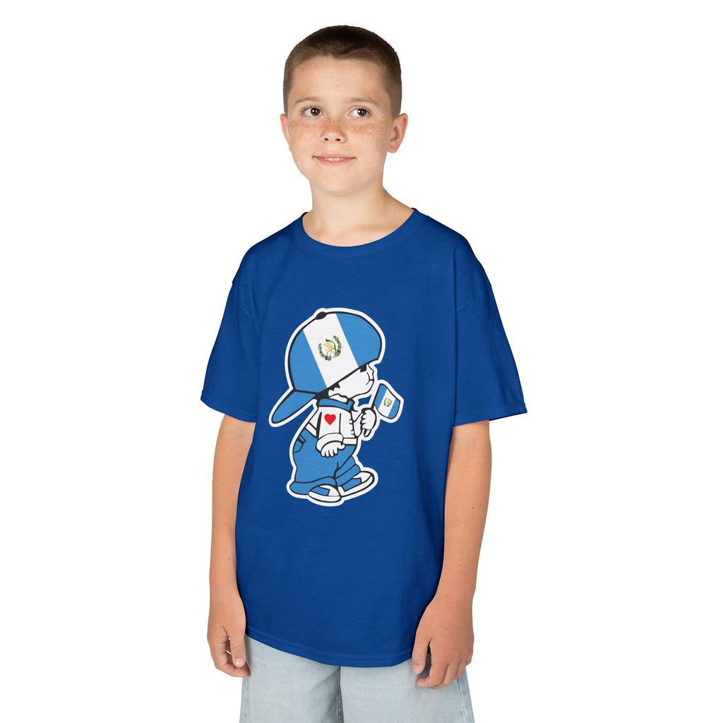 ALGODÓN GRUESO Camiseta de Niños Guatemala El Niño Chapín Original