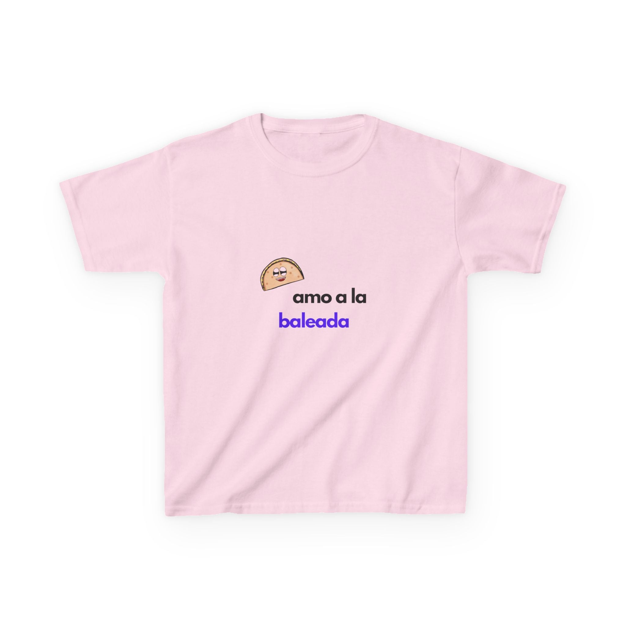ALGODÓN GRUESO Camiseta de Niñas Honduras Diseño Amo a la baleada