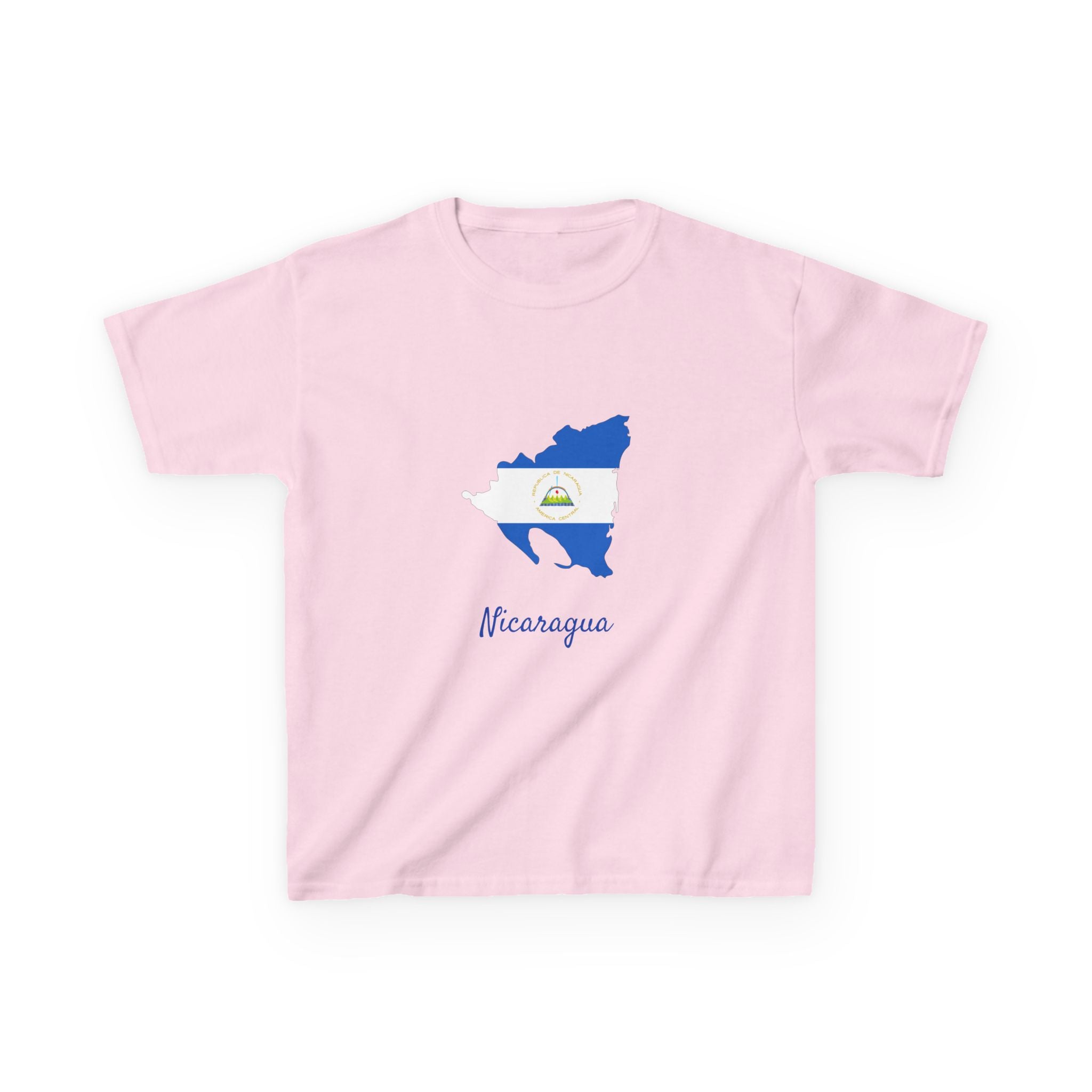 ALGODÓN GRUESO Camiseta de Niñas Nicaragua Diseño Nicaragua