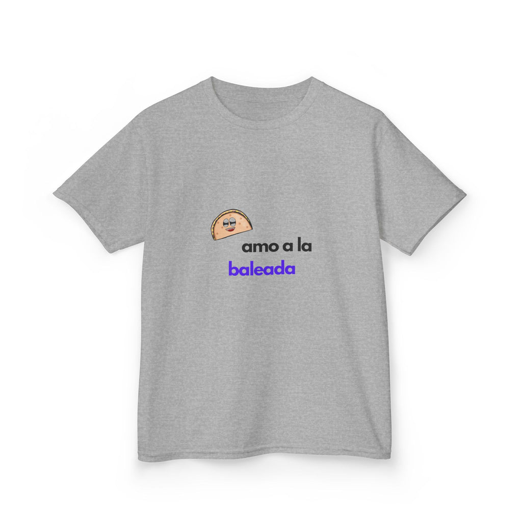 ALGODÓN GRUESO Camiseta de Niñas Honduras Diseño Amo a la baleada