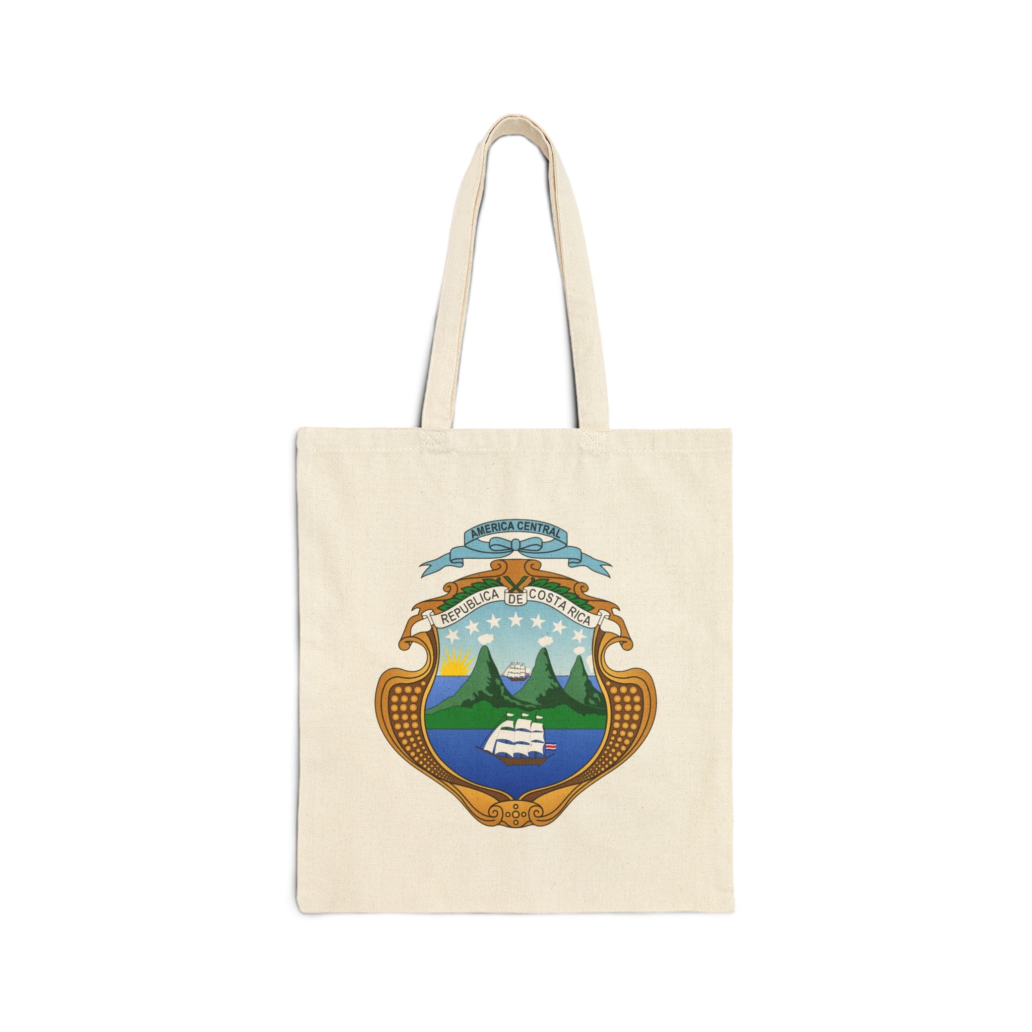 Bolsa de lona de algodón Costa Rica Escudo Nacional de Costa Rica