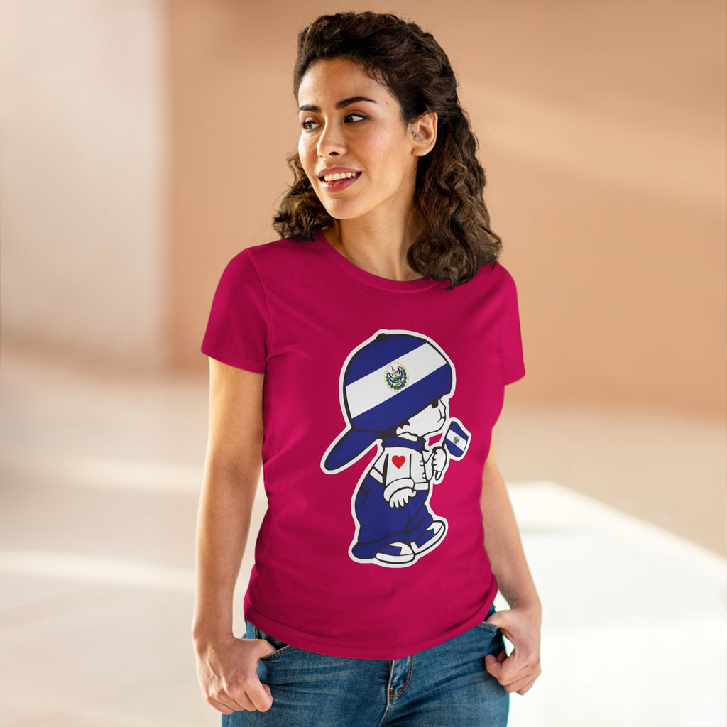 ALGODÓN DE MEDIO GROSOR Camiseta de Mujeres El Niño Guanaco Original