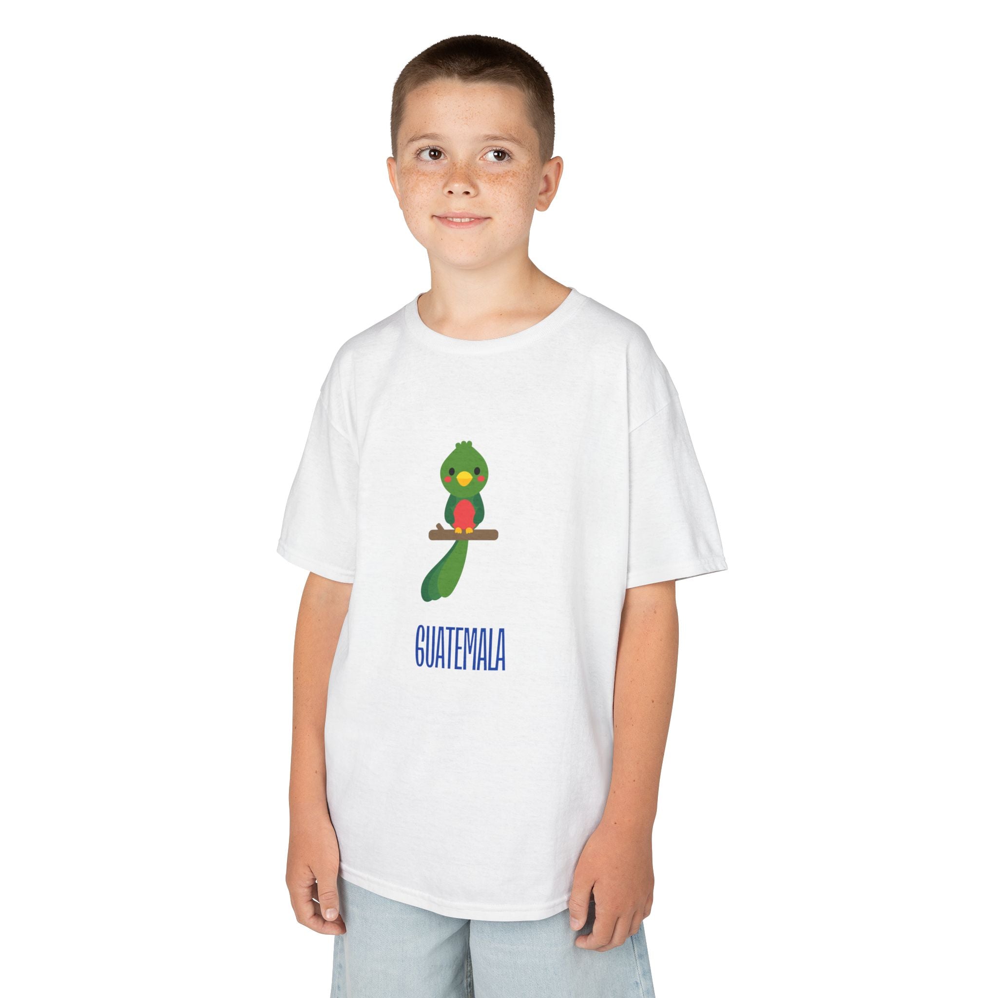 ALGODÓN DE MEDIO GROSOR Camiseta de Niños Quetzal Guatemala