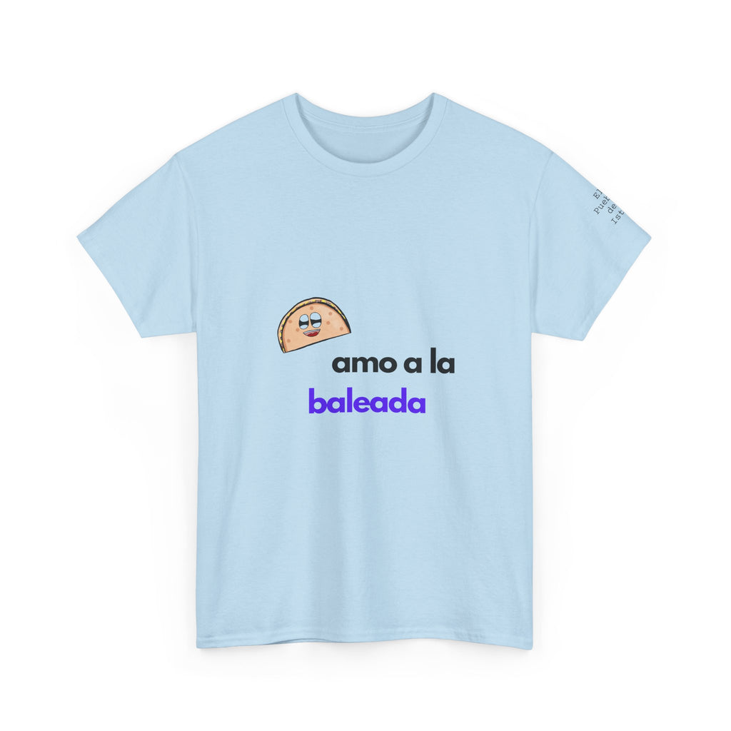 ALGODÓN GRUESO Camiseta de Hombres Honduras Diseño Amo a la baleada