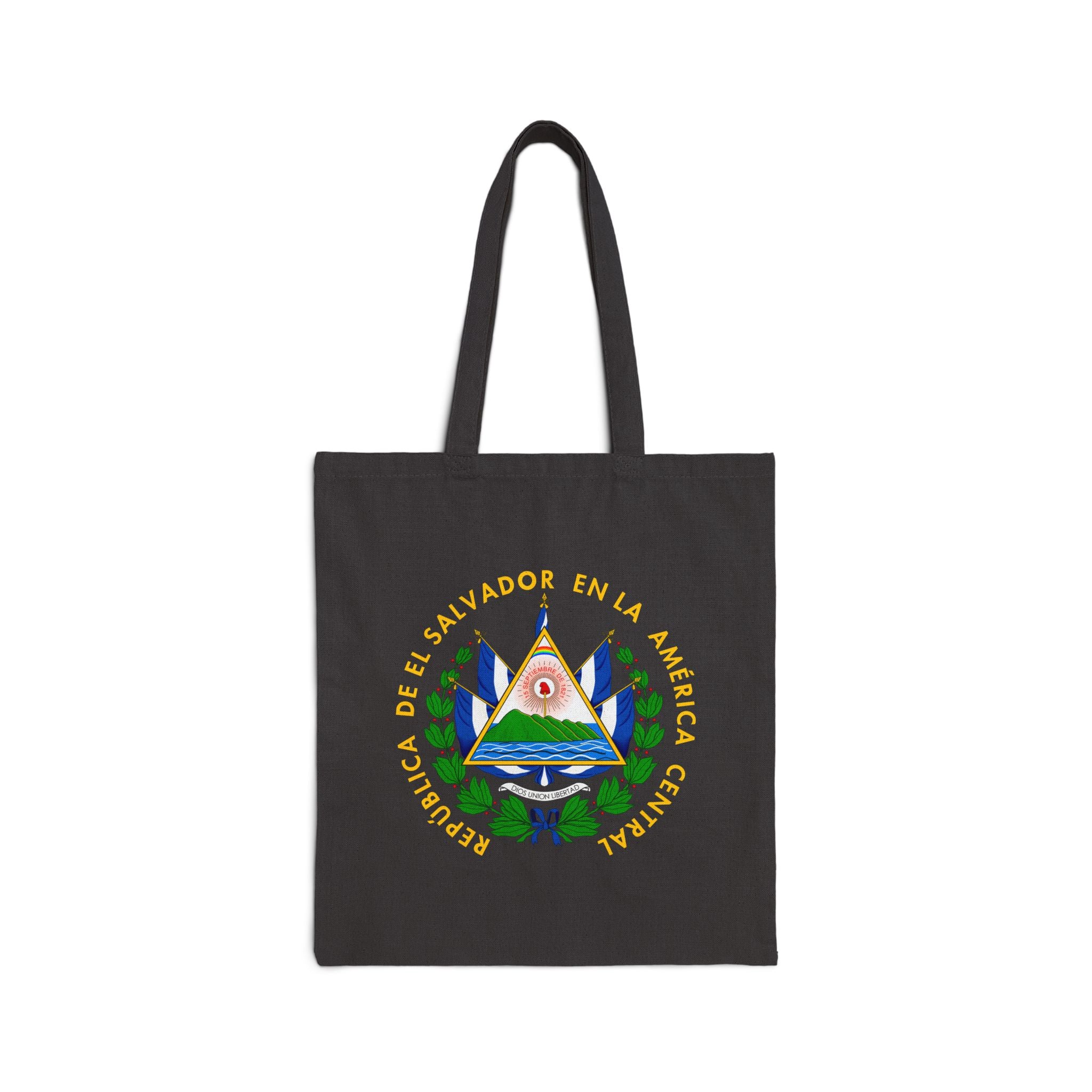 Bolsa de lona de algodón El Salvador Escudo Nacional de El Salvador