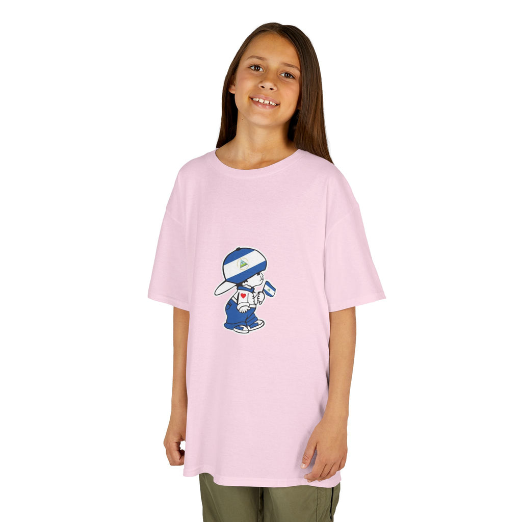 ALGODÓN GRUESO Camiseta de Niñas Nicaragua El Niño Nico Original