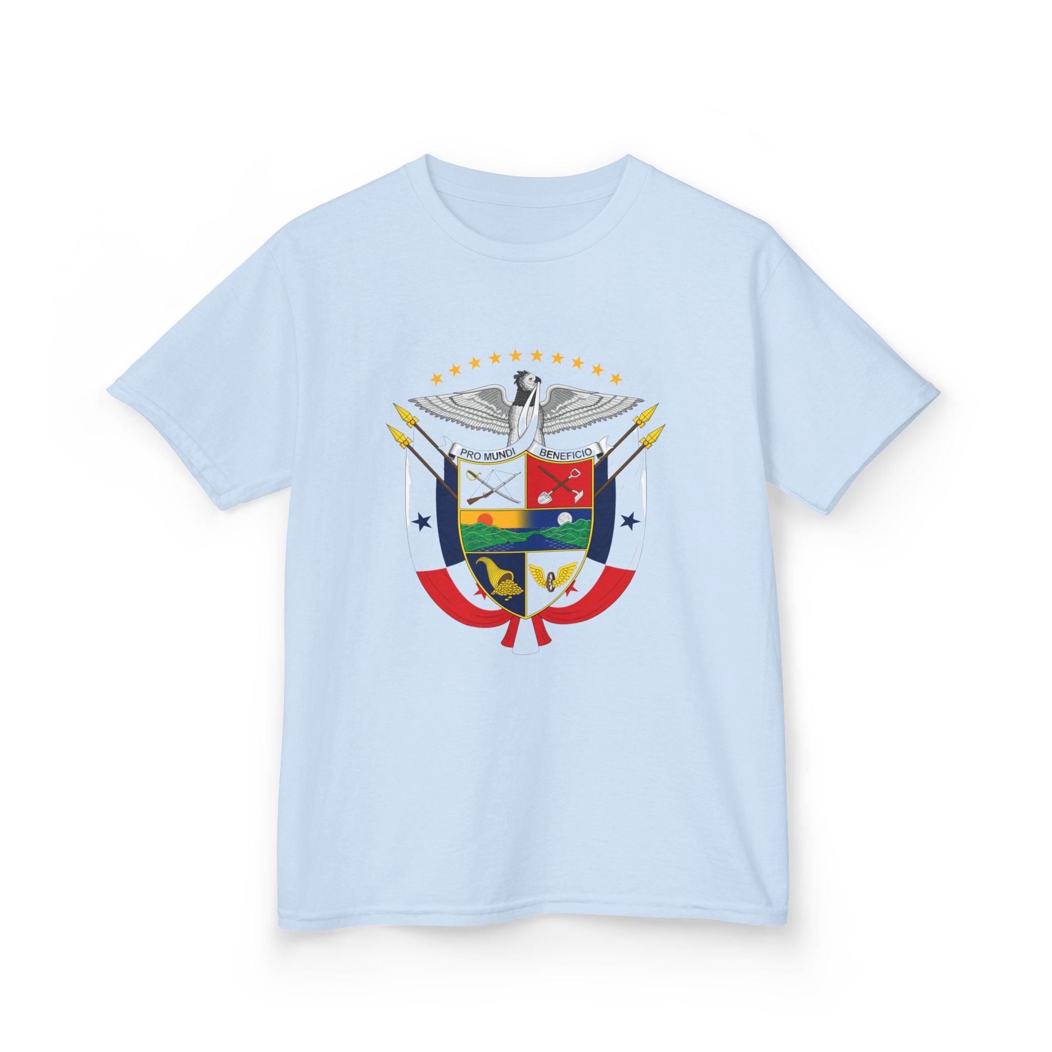 ALGODÓN GRUESO Camiseta de Niños Panamá Escudo Nacional de Panamá