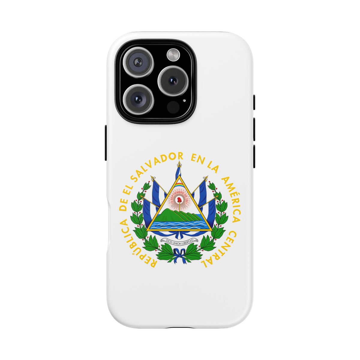 Funda para el móvil iPhone 16 Escudo Nacional de El Salvador