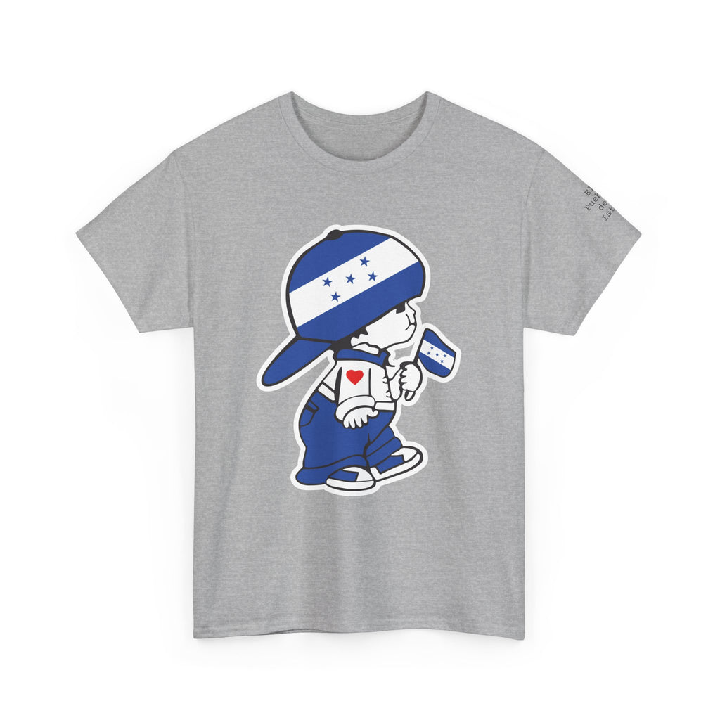 ALGODÓN GRUESO Camiseta de Hombres Honduras El Niño Catracho Original
