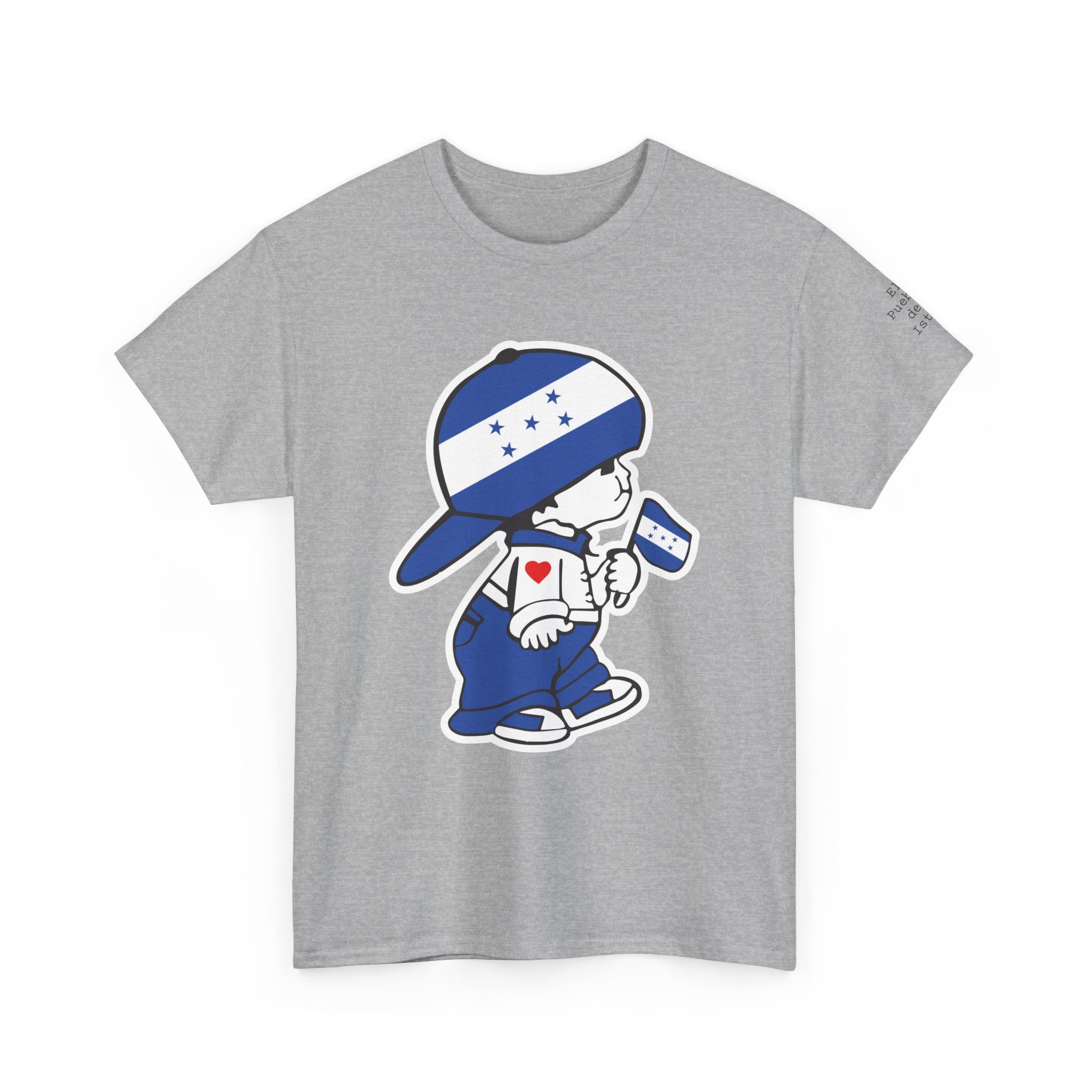 ALGODÓN GRUESO Camiseta de Hombres Honduras El Niño Catracho Original