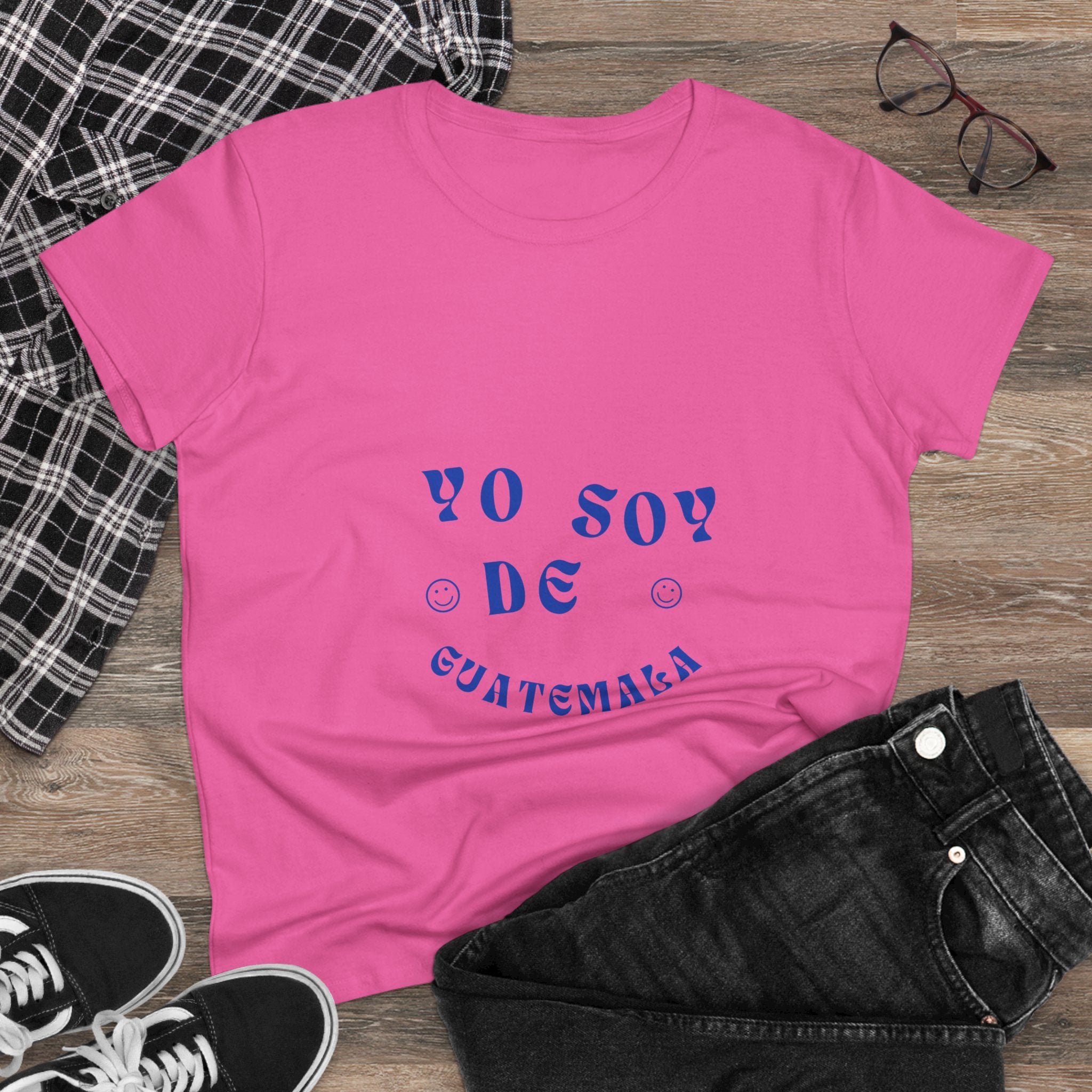 ALGODÓN DE MEDIO GROSOR Camiseta de Mujeres GuatemalaYo Soy de Guatemala