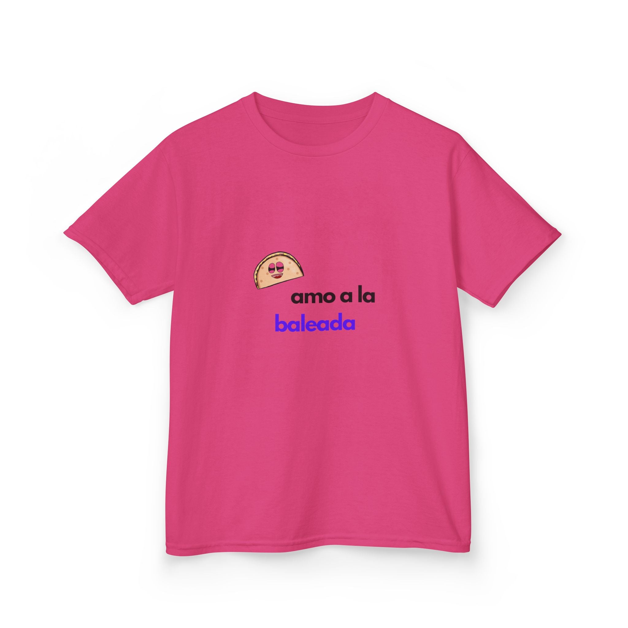 ALGODÓN GRUESO Camiseta de Niñas Honduras Diseño Amo a la baleada