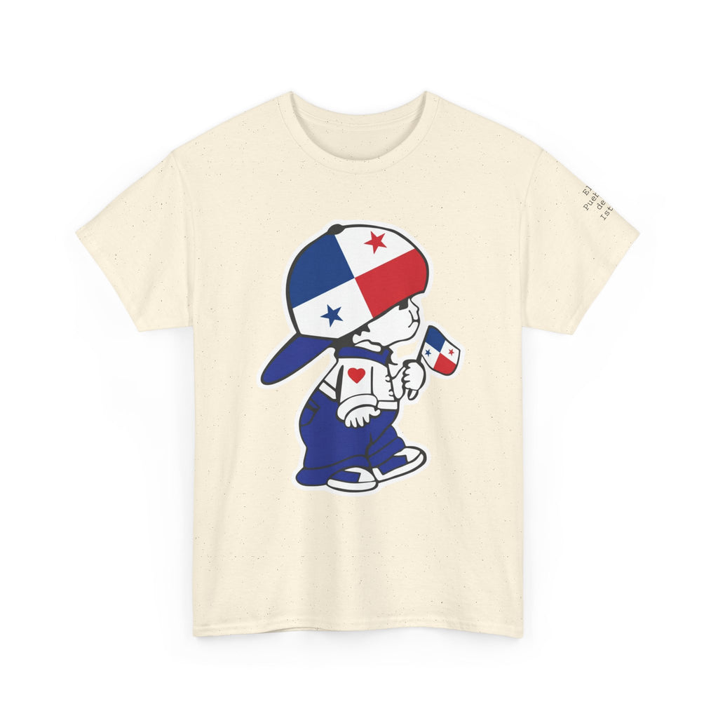ALGODÓN GRUESO Camiseta de Hombres Panamá El Niño Canalero Original