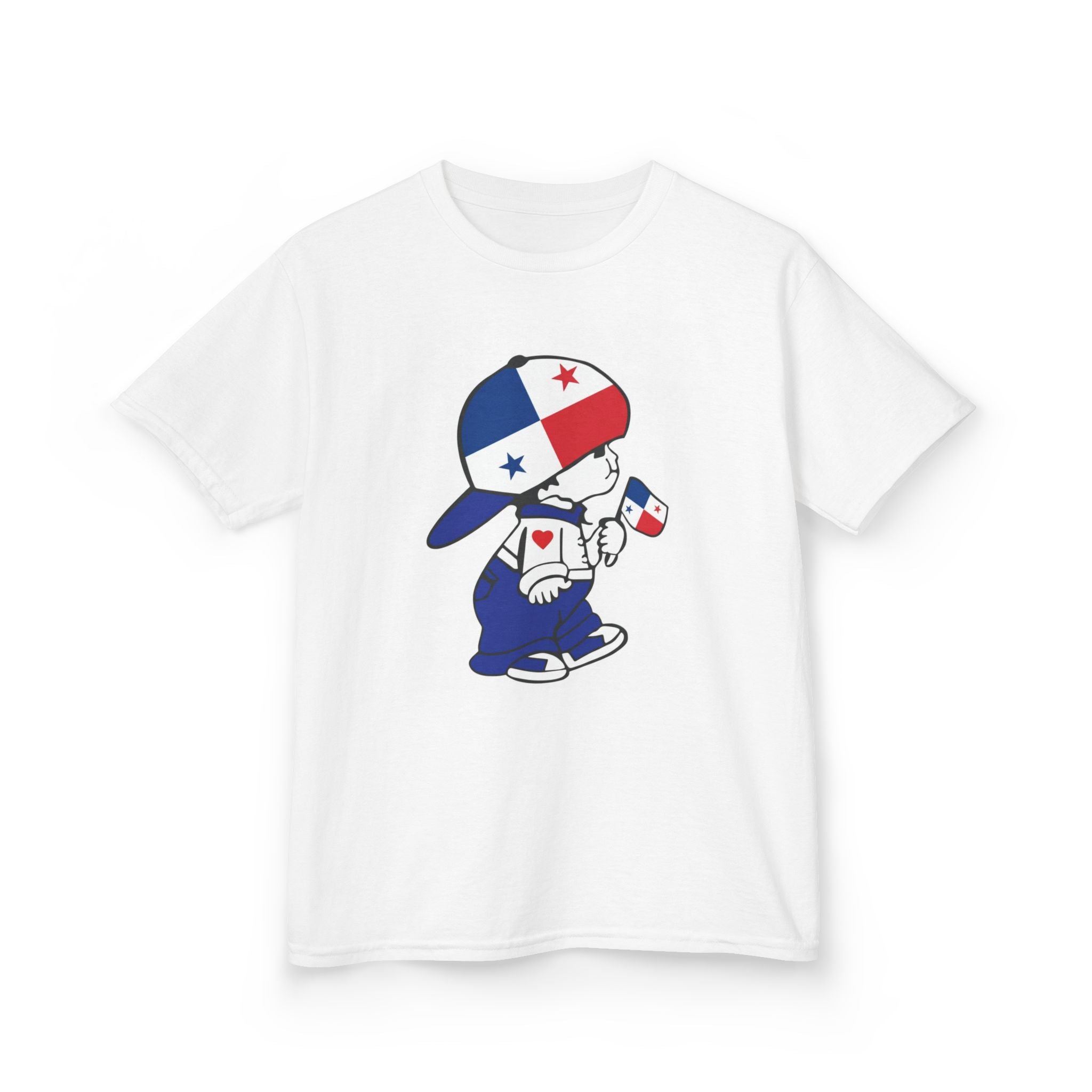 ALGODÓN GRUESO Camiseta de Niñas Panamá El Niño Canalero Original