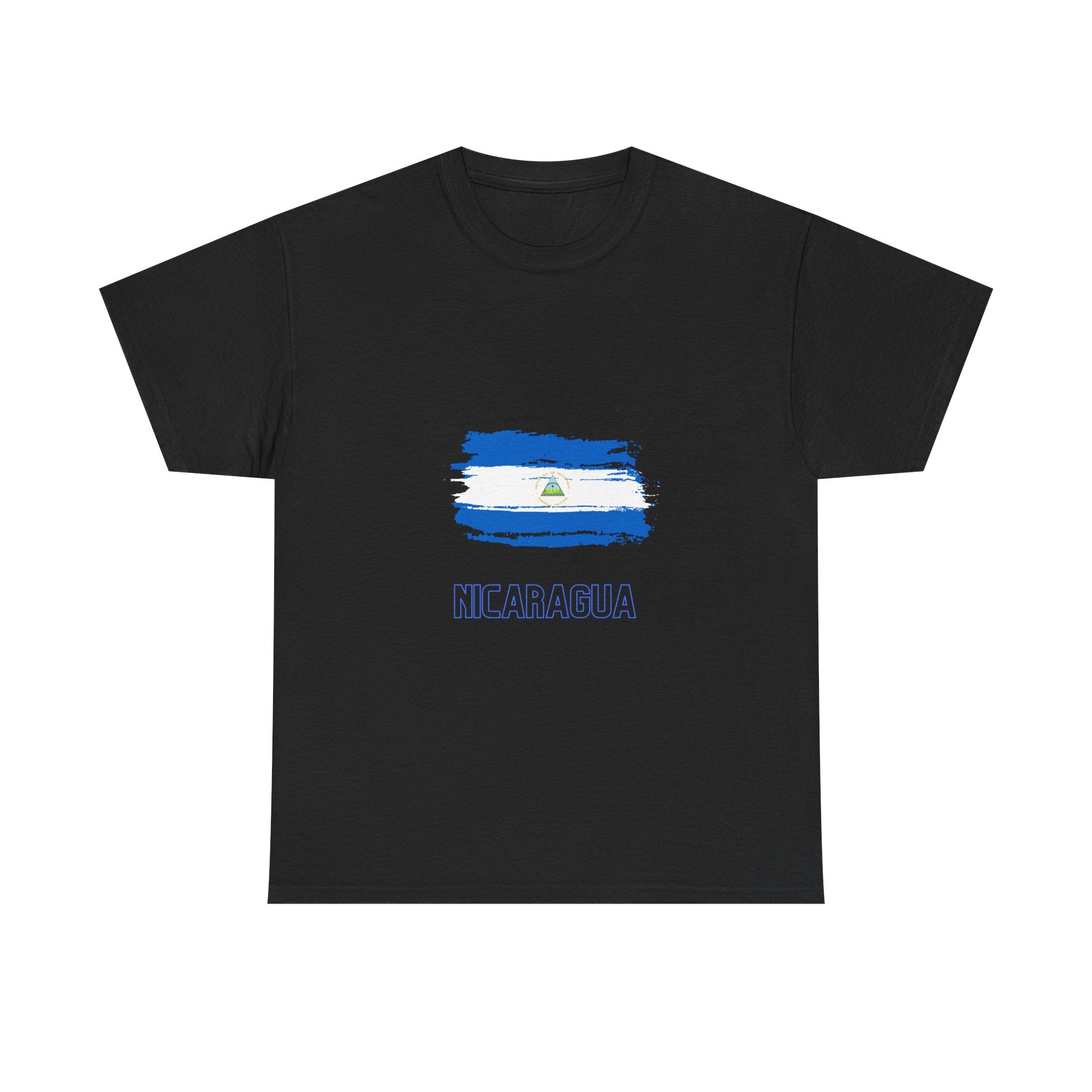ALGODÓN GRUESO Camiseta de Hombres Nicaragua Bandera de Nicaragua