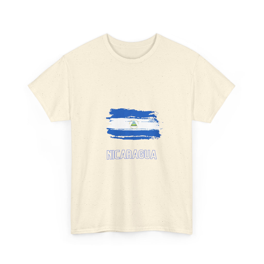 ALGODÓN GRUESO Camiseta de Hombres Nicaragua Bandera de Nicaragua