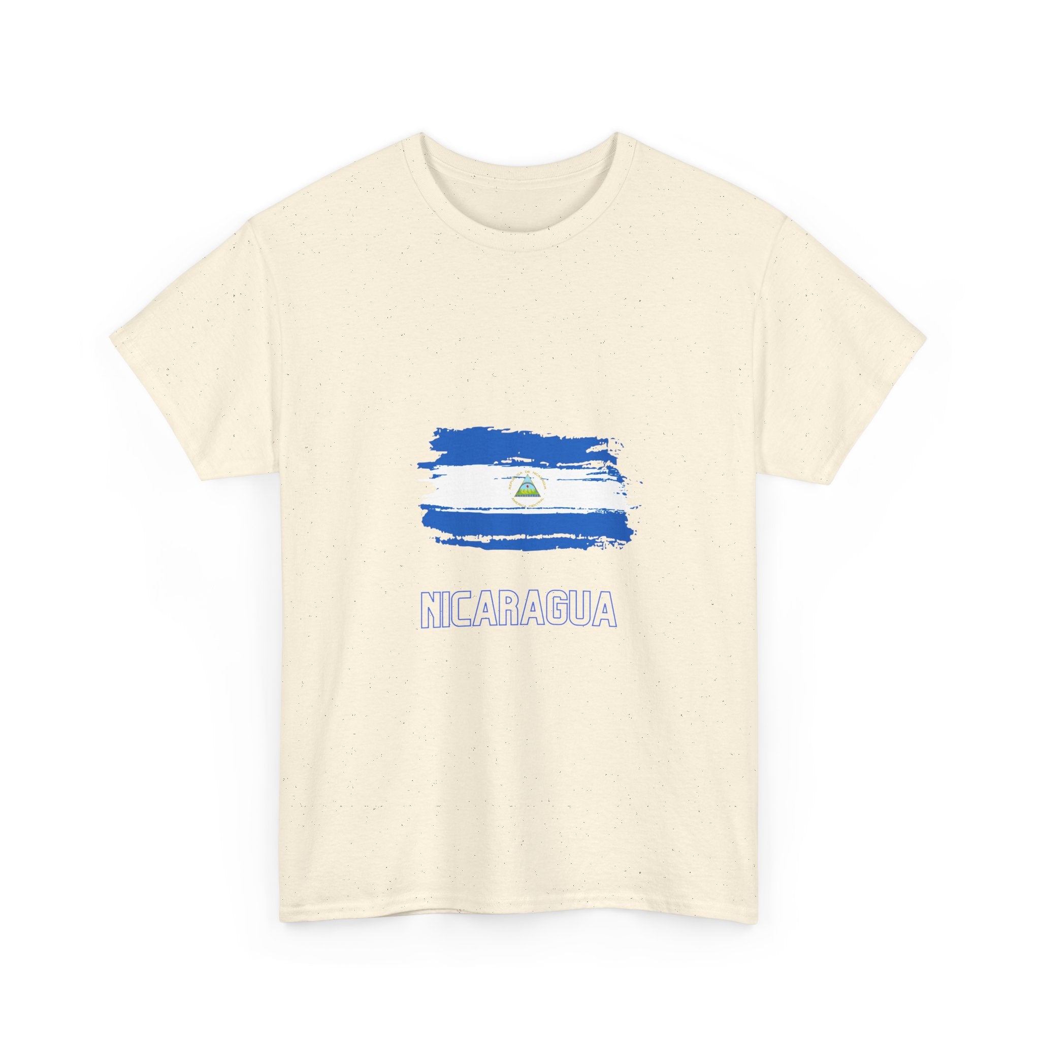 ALGODÓN GRUESO Camiseta de Hombres Nicaragua Bandera de Nicaragua