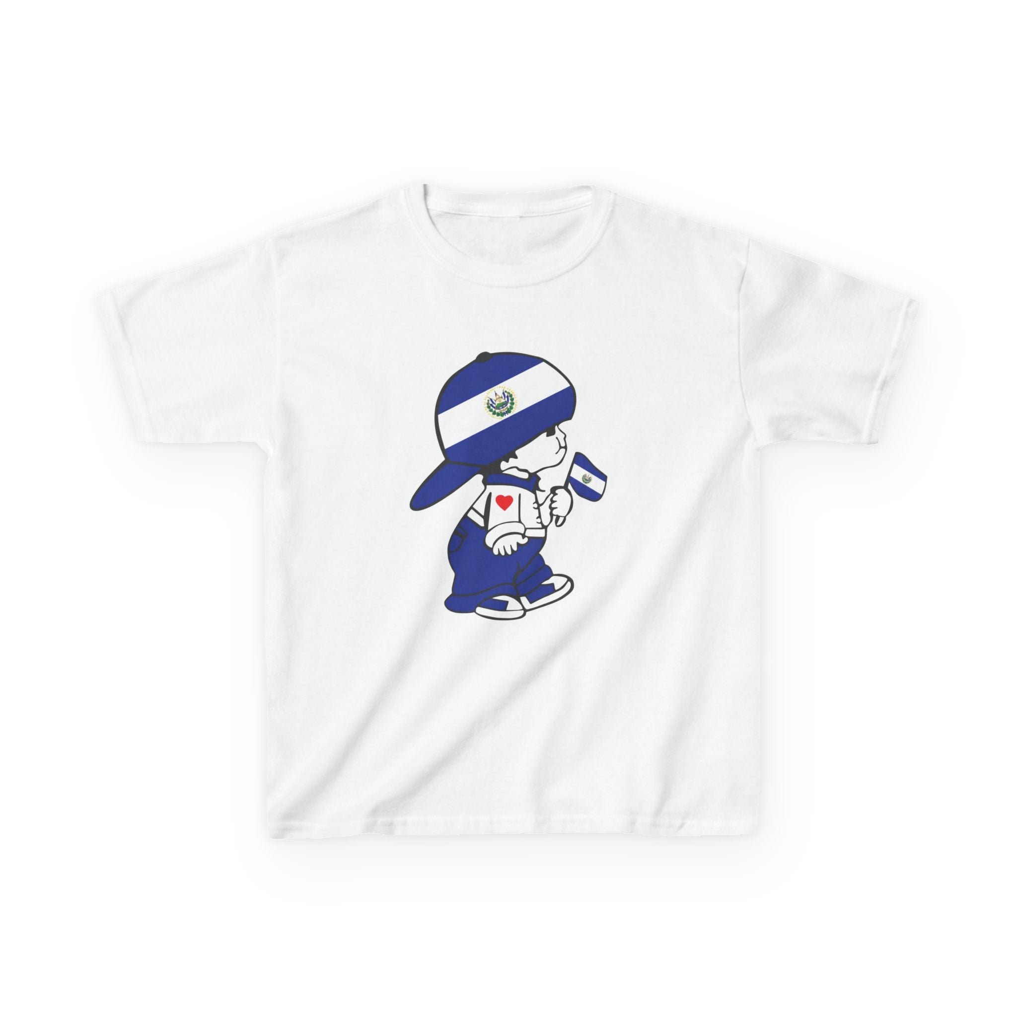 ALGODÓN GRUESO Camiseta de Niños El Salvador El Niño Guanaco Original