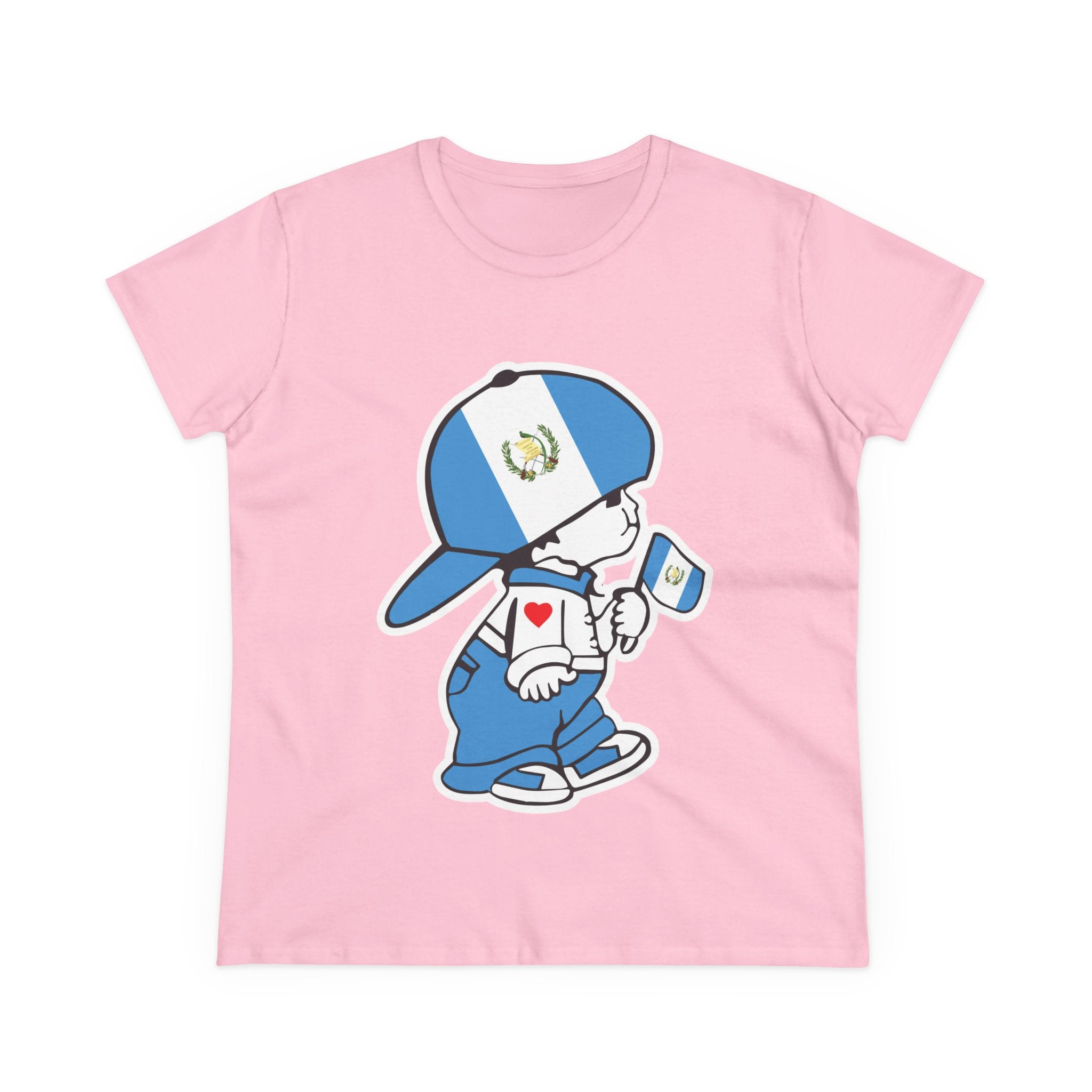 ALGODÓN DE MEDIO GROSOR Camiseta de Mujeres Guatemala El Niño Chapín Original