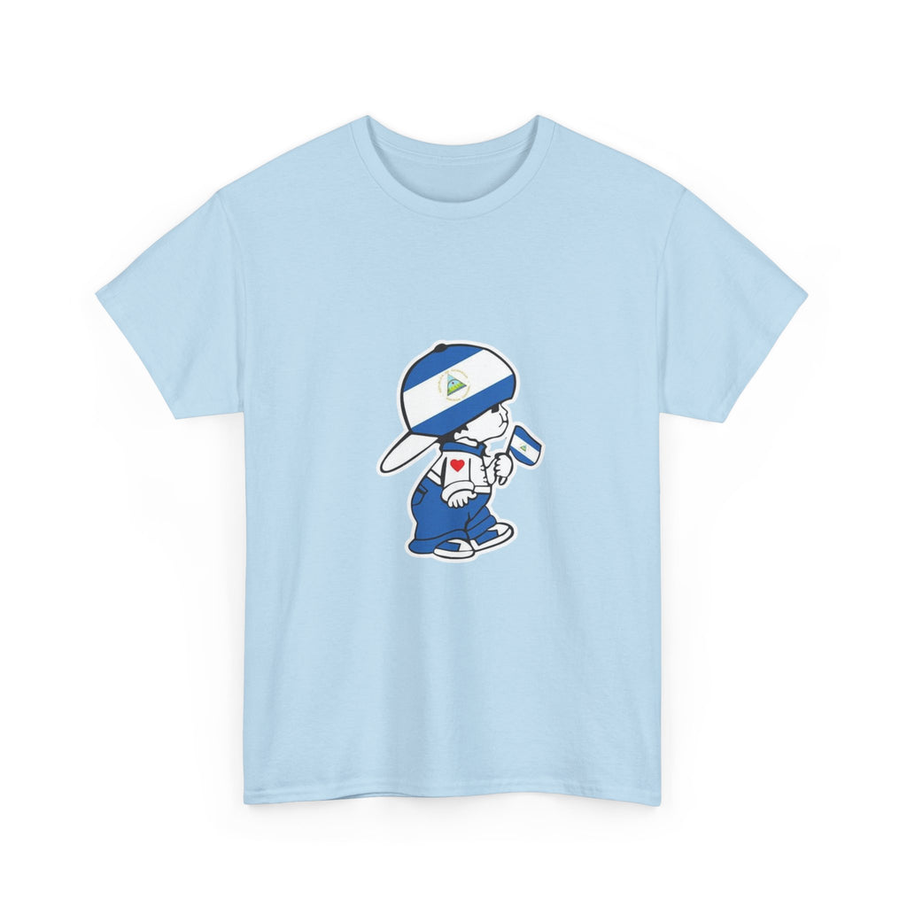 ALGODÓN GRUESO Camiseta de Hombres Nicaragua El Niño Nico Original