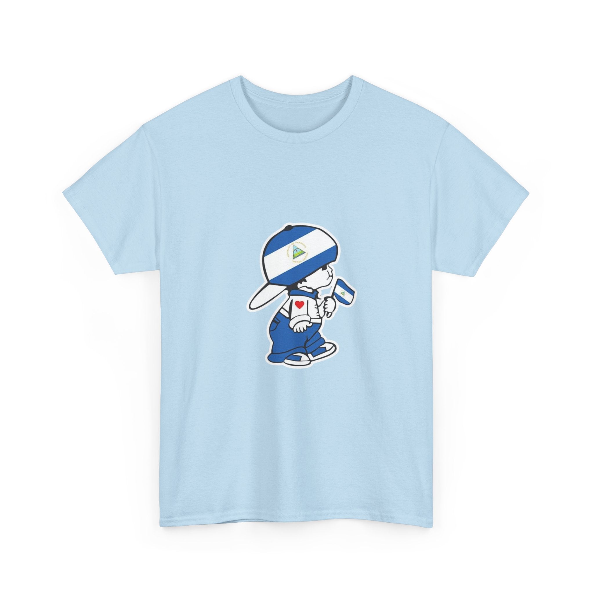 ALGODÓN GRUESO Camiseta de Hombres Nicaragua El Niño Nico Original