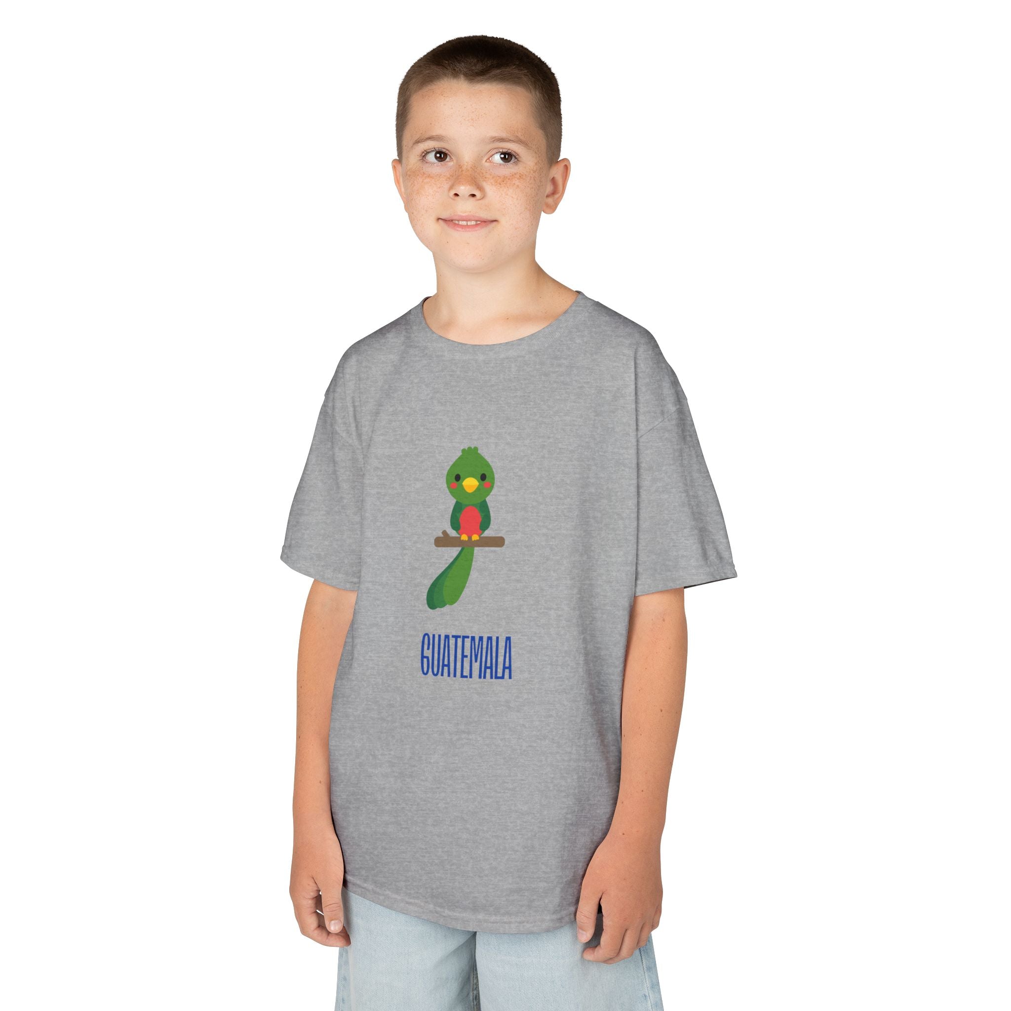ALGODÓN DE MEDIO GROSOR Camiseta de Niños Quetzal Guatemala
