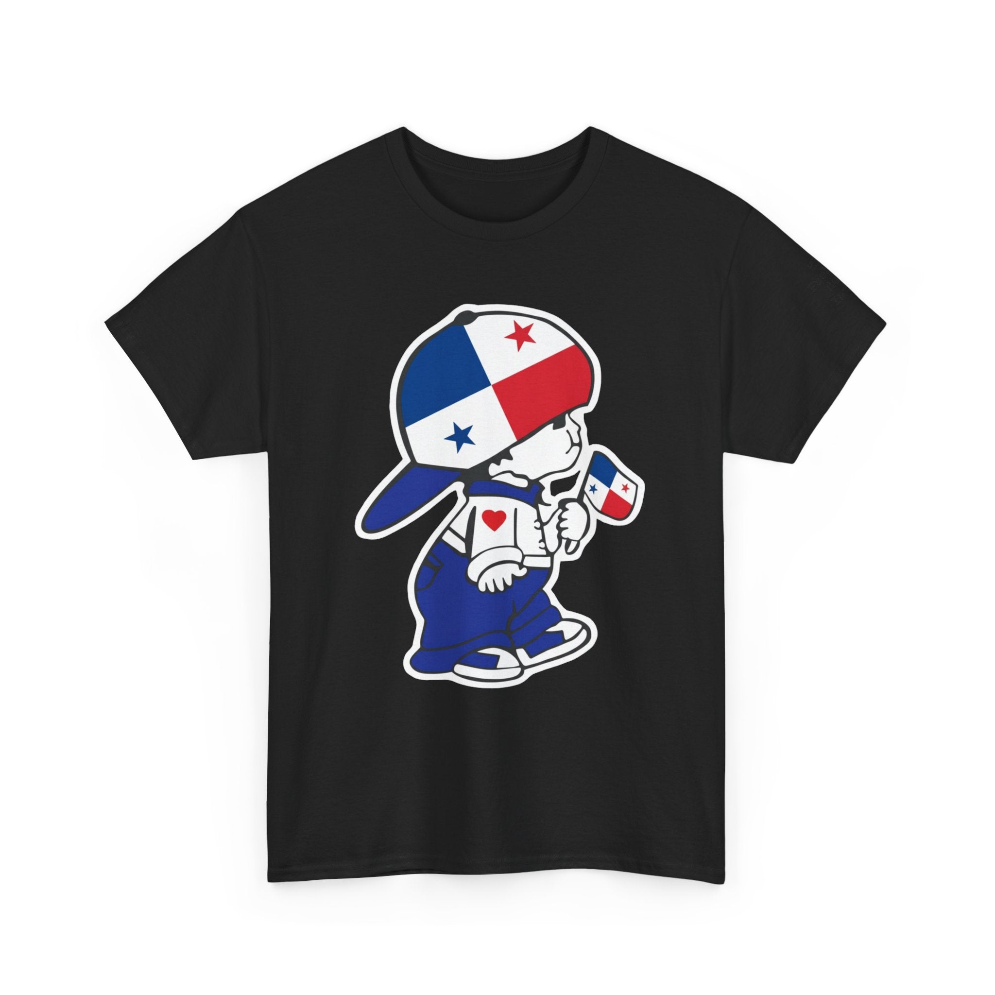 ALGODÓN GRUESO Camiseta de Hombres Panamá El Niño Canalero Original