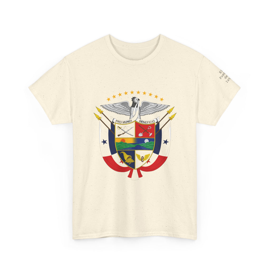 ALGODÓN GRUESO Camiseta de Hombres Panamá Escudo Nacional de Panamá