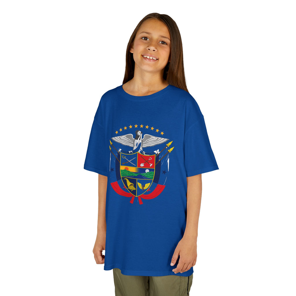 ALGODÓN GRUESO Camiseta de Niñas Panamá Escudo Nacional de Panamá