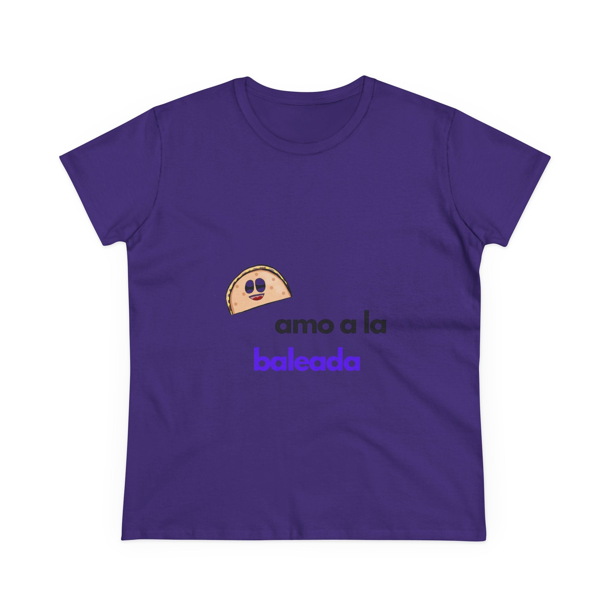 ALGODÓN DE MEDIO GROSOR Camiseta de Mujeres Honduras Diseño Amo a la baleada