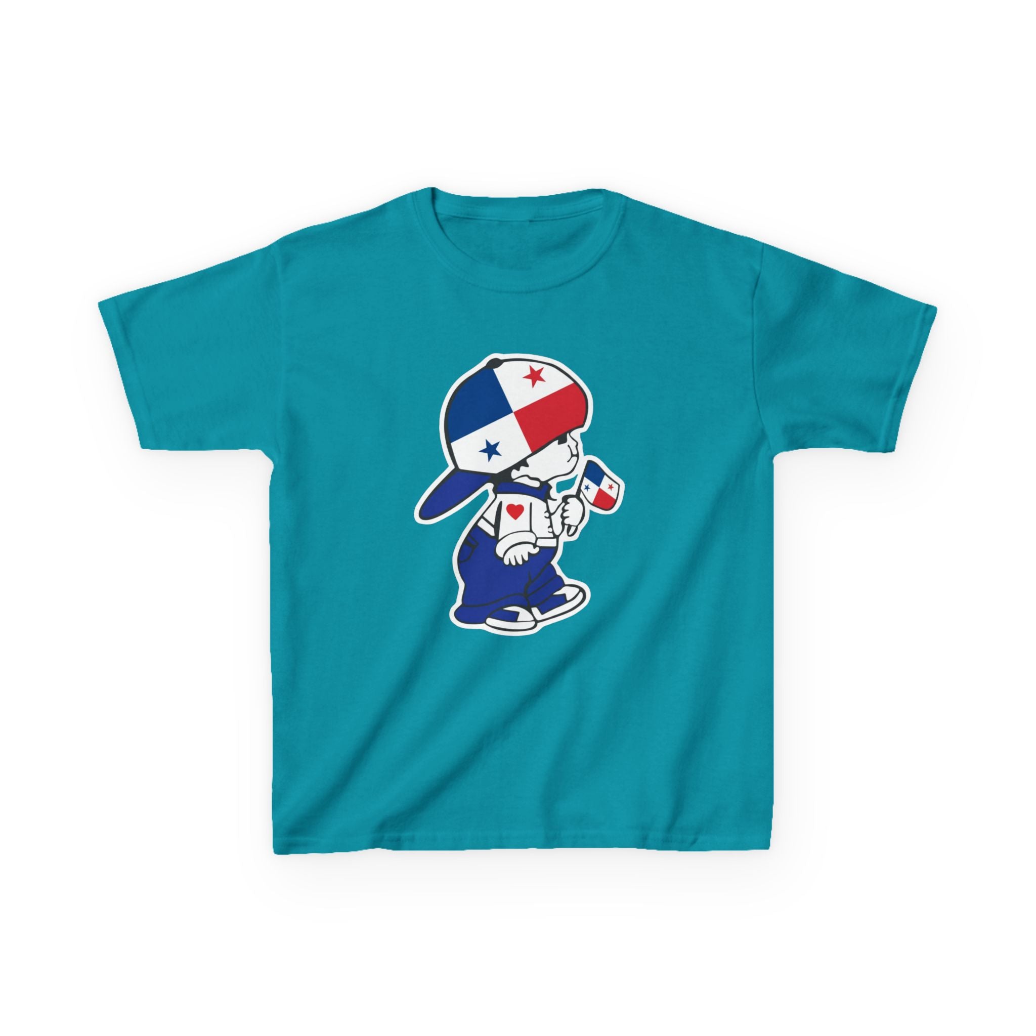 ALGODÓN GRUESO Camiseta de Niños Panamá Escudo Nacional de Panamá