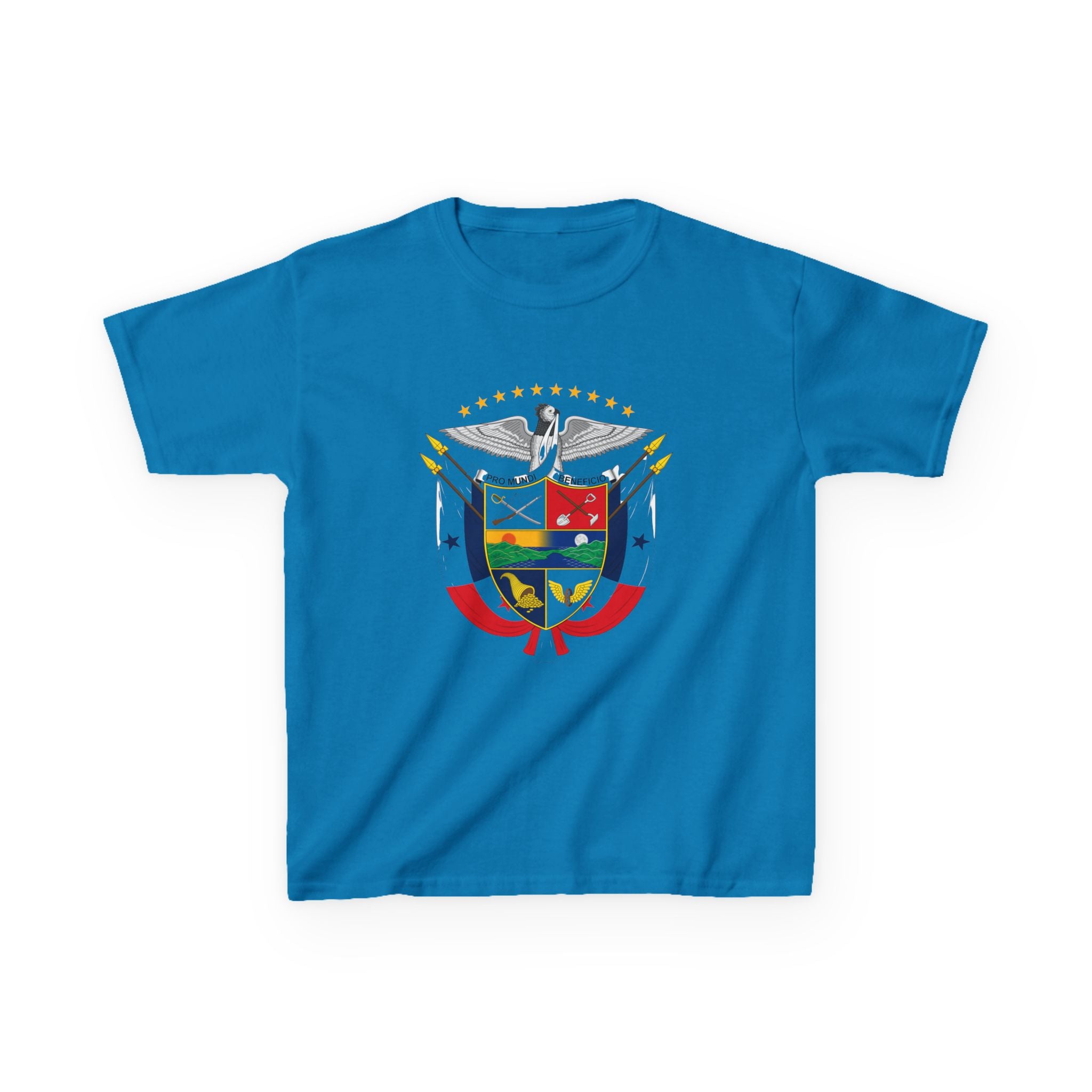 ALGODÓN GRUESO Camiseta de Niños Panamá Escudo Nacional de Panamá