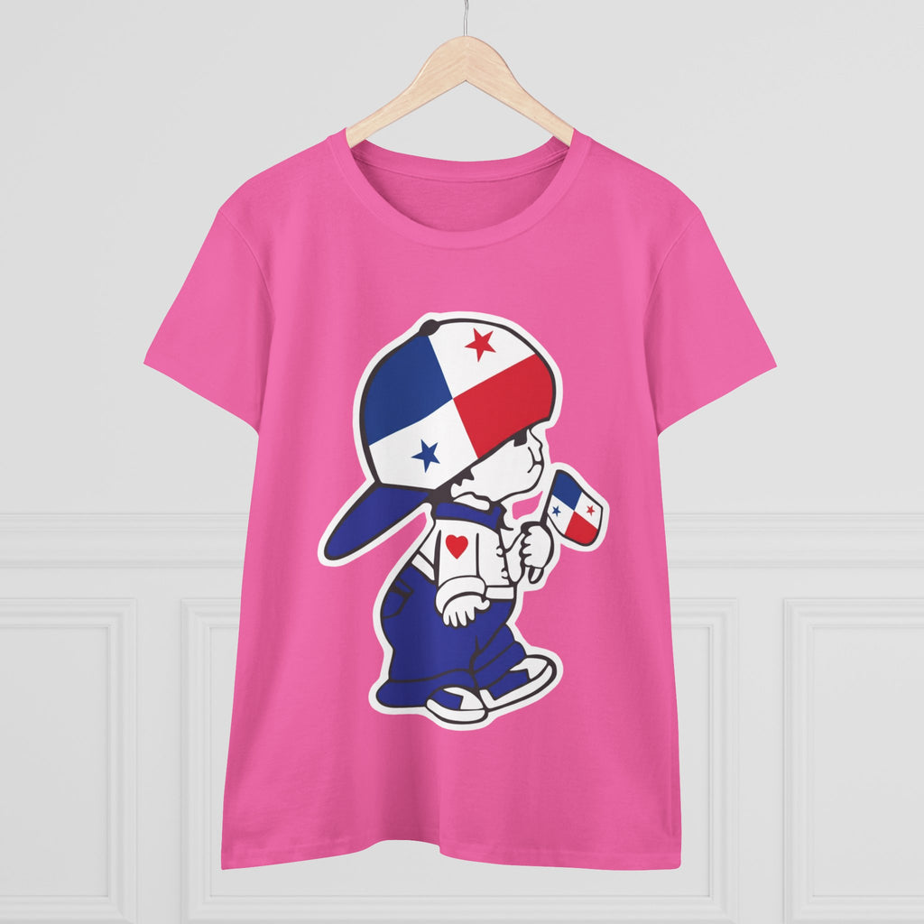 ALGODÓN DE MEDIO GROSOR Camiseta de Mujeres Panamá El Niño Canalero Original