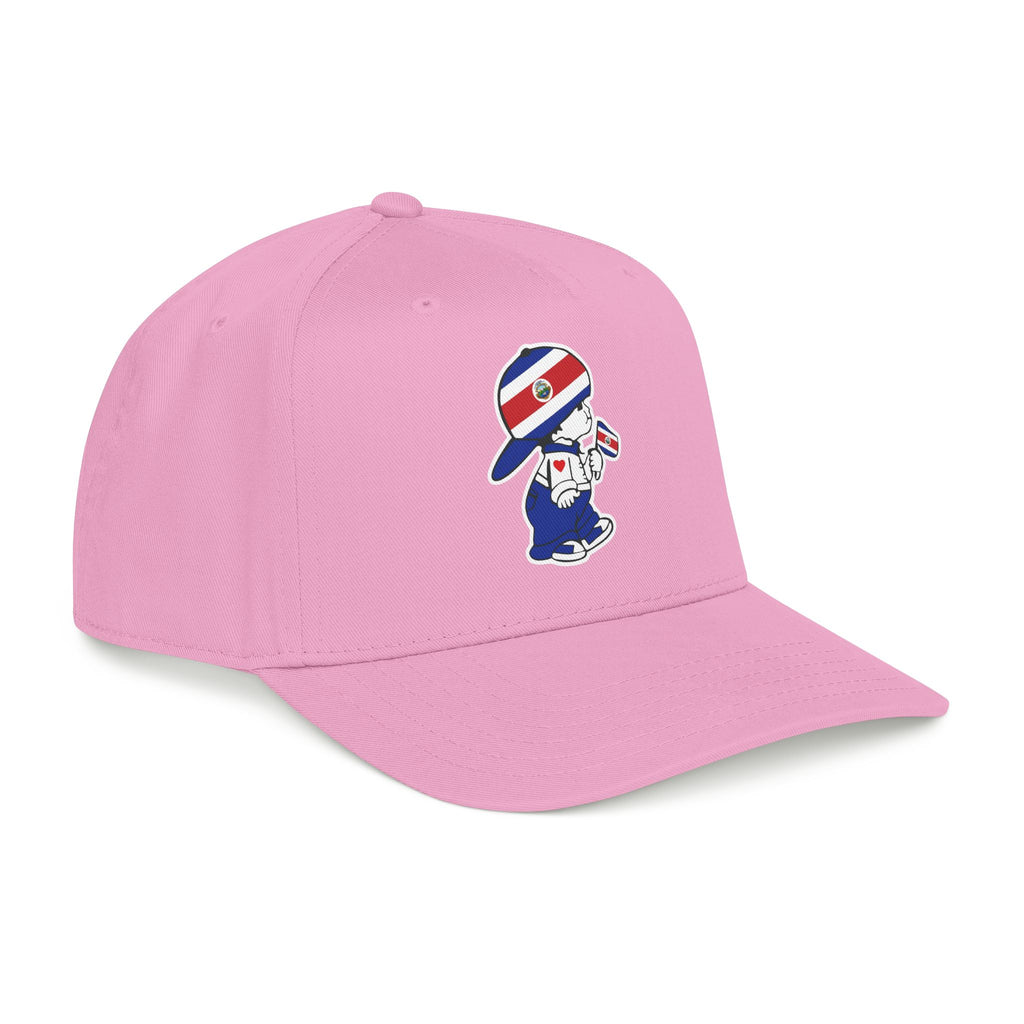 Gorra de béisbol de perfil medio Costa Rica El Niño Tico Original