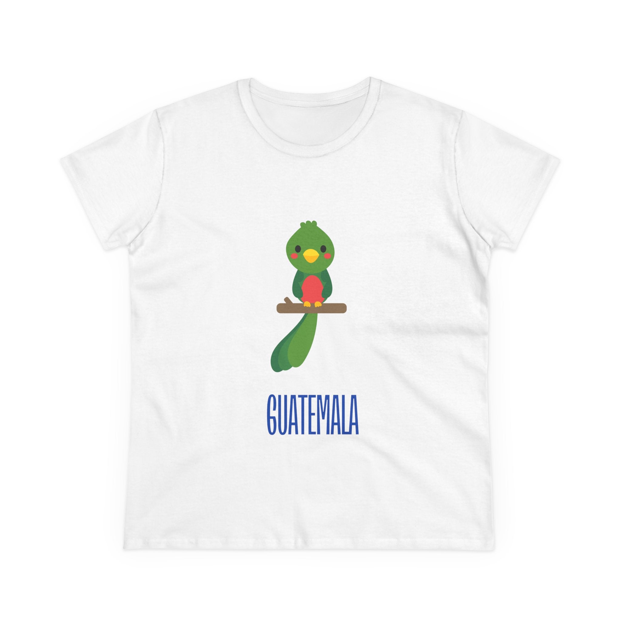 ALGODÓN DE MEDIO GROSOR Camiseta de Mujeres Quetzal Guatemala
