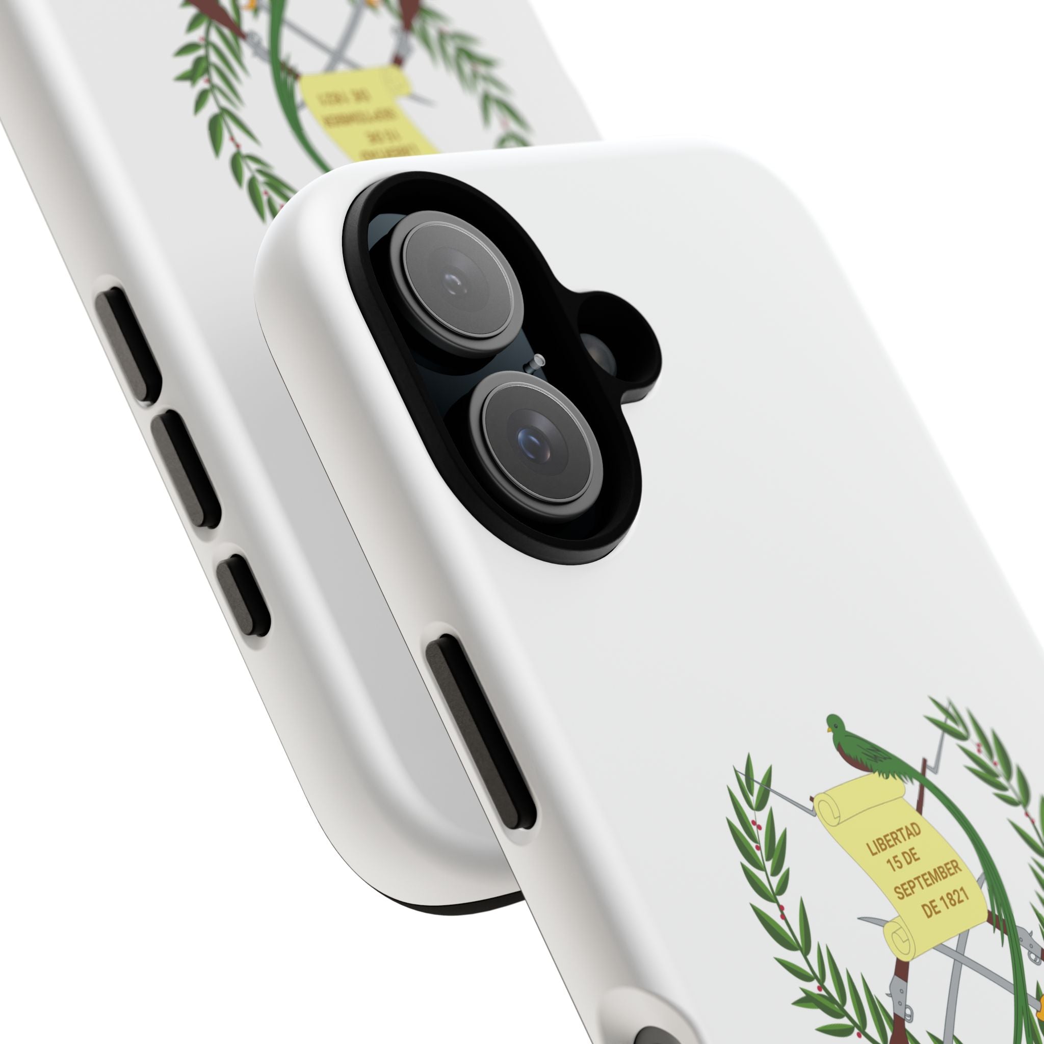 Funda Rigída Protectora para Teléfono iPhone 16 Guatemala Escudo Nacional de Guatemala