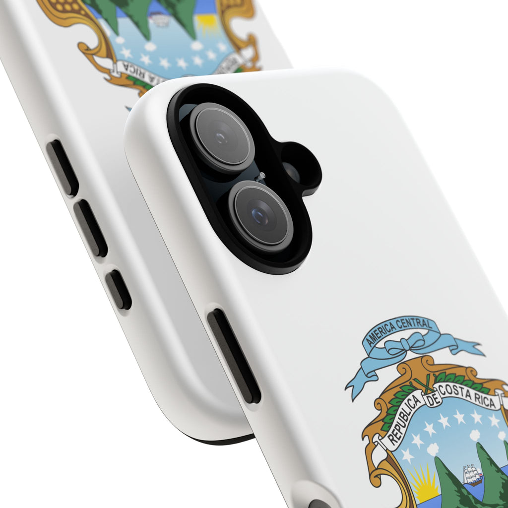 Funda Rigída Protectora para Teléfono iPhone 16 Costa Rica Escudo Nacional de Costa Rica