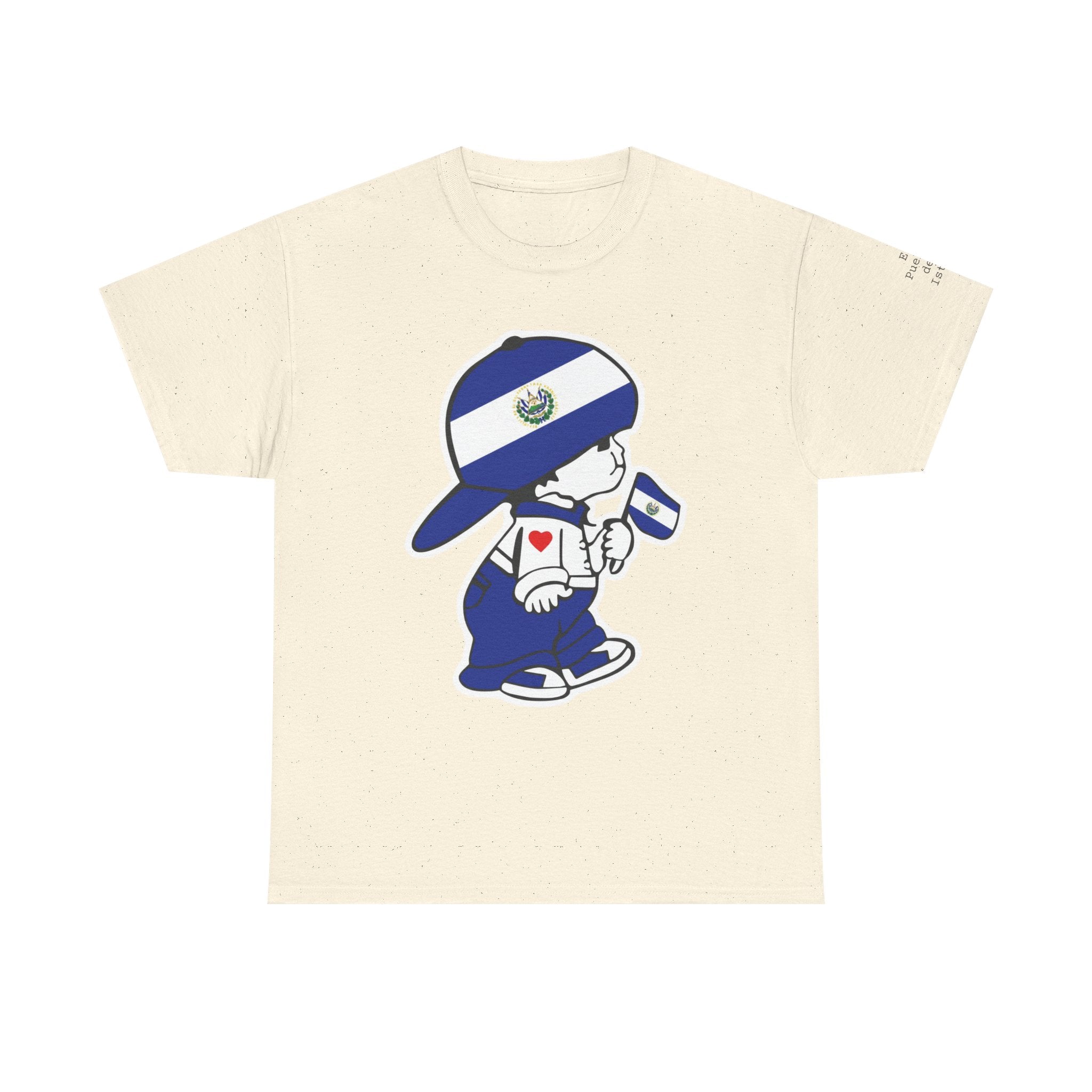 ALGODÓN GRUESO Camiseta de Hombres El Salvador El Niño Guanaco Original