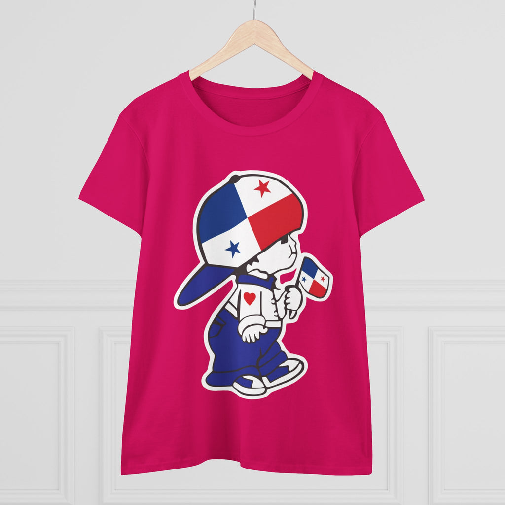 ALGODÓN DE MEDIO GROSOR Camiseta de Mujeres Panamá El Niño Canalero Original