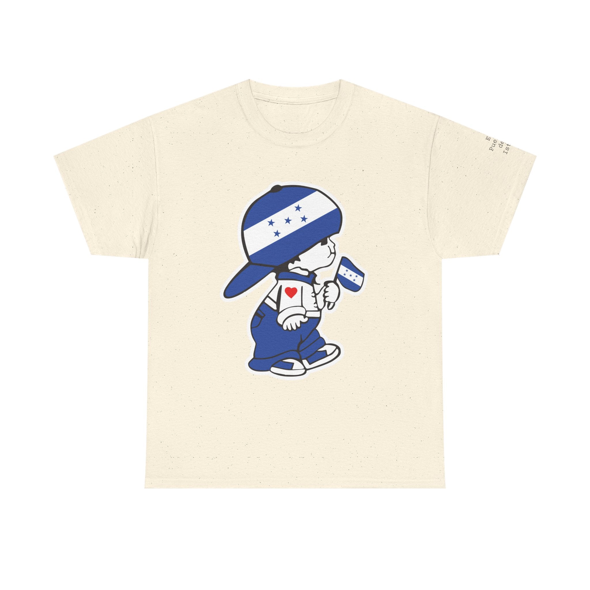 ALGODÓN GRUESO Camiseta de Hombres Honduras El Niño Catracho Original