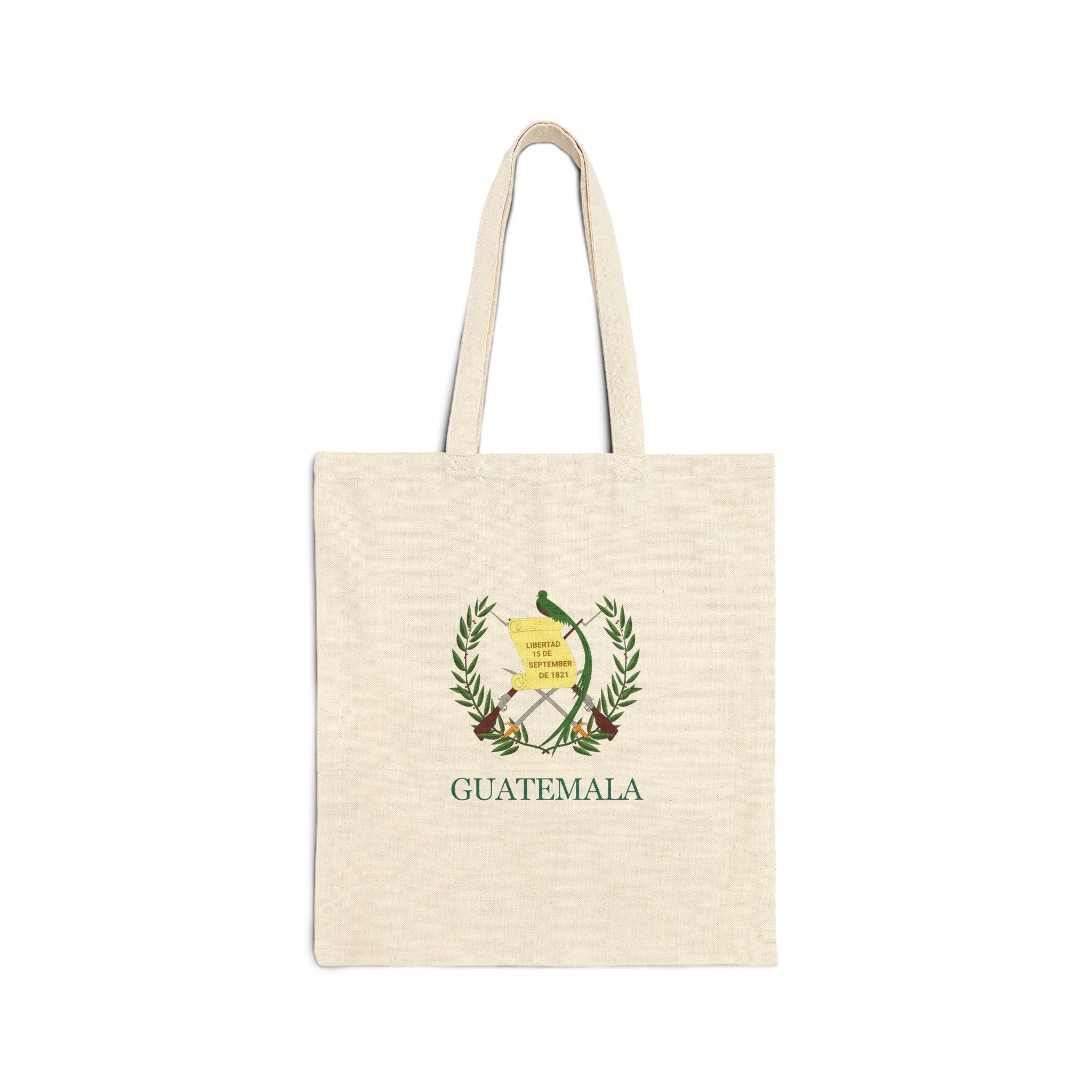Bolsa de lona de algodón Guatemala Escudo Nacional de Guatemala