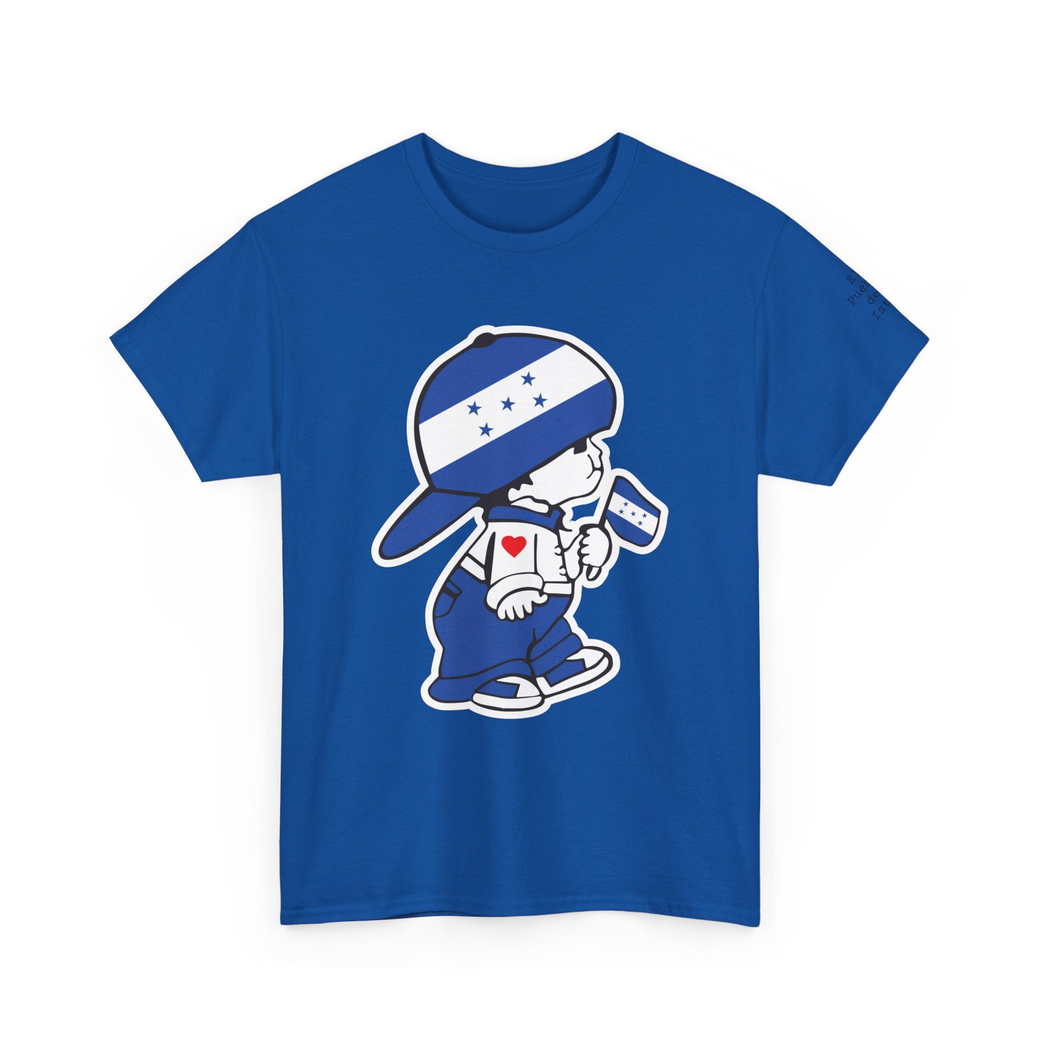 ALGODÓN GRUESO Camiseta de Hombres Honduras El Niño Catracho Original