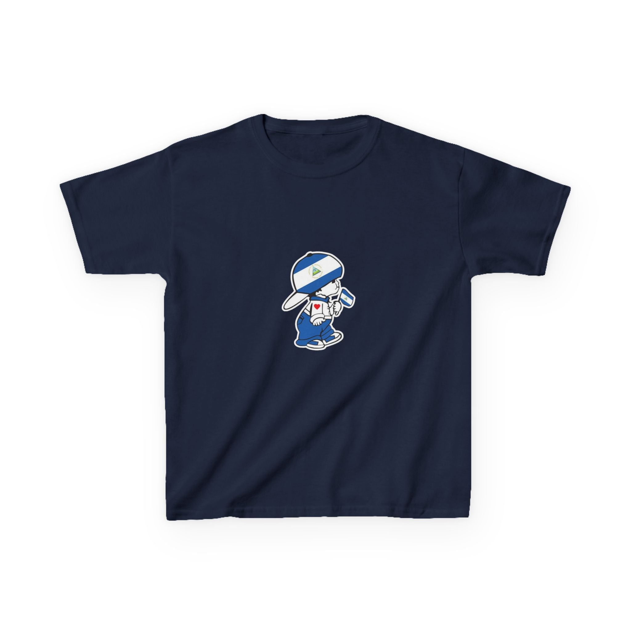 ALGODÓN GRUESO Camiseta de Niñas Nicaragua El Niño Nico Original