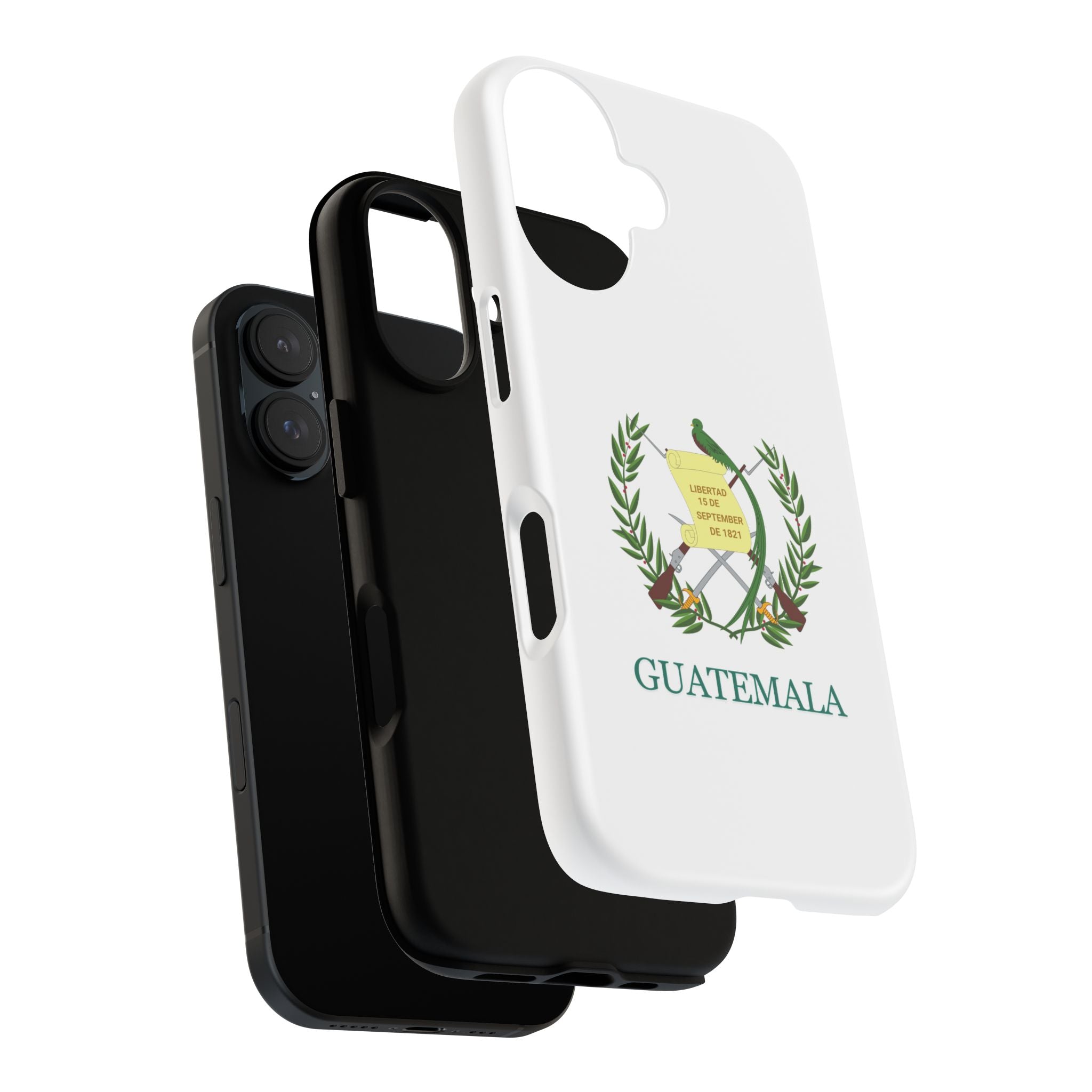 Funda Rigída Protectora para Teléfono iPhone 16 Guatemala Escudo Nacional de Guatemala