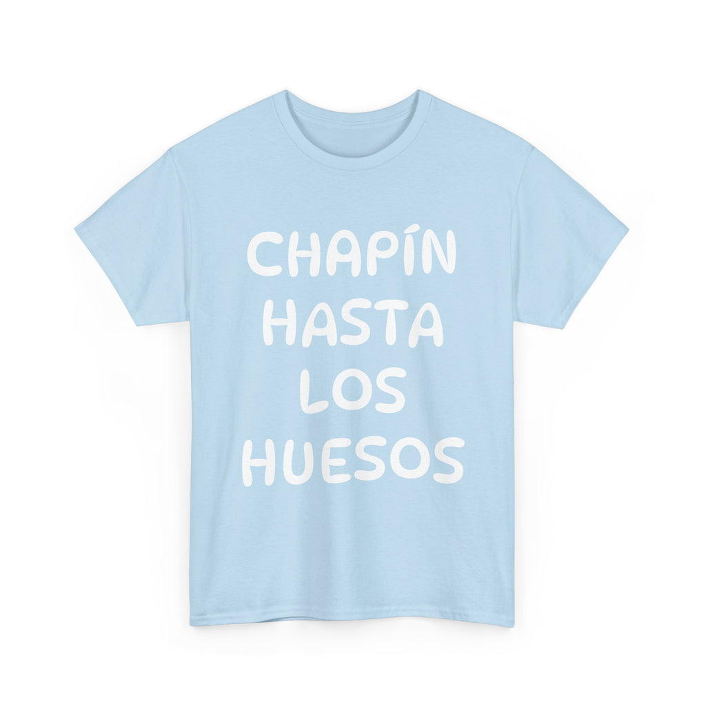 ALGODÓN GRUESO Camiseta de Hombres Guatemala Chapín Hasta Los Huesos