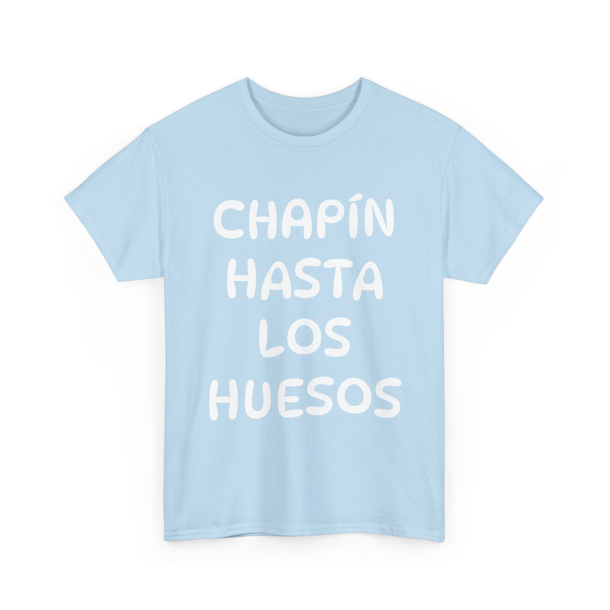 ALGODÓN GRUESO Camiseta de Hombres Guatemala Chapín Hasta Los Huesos