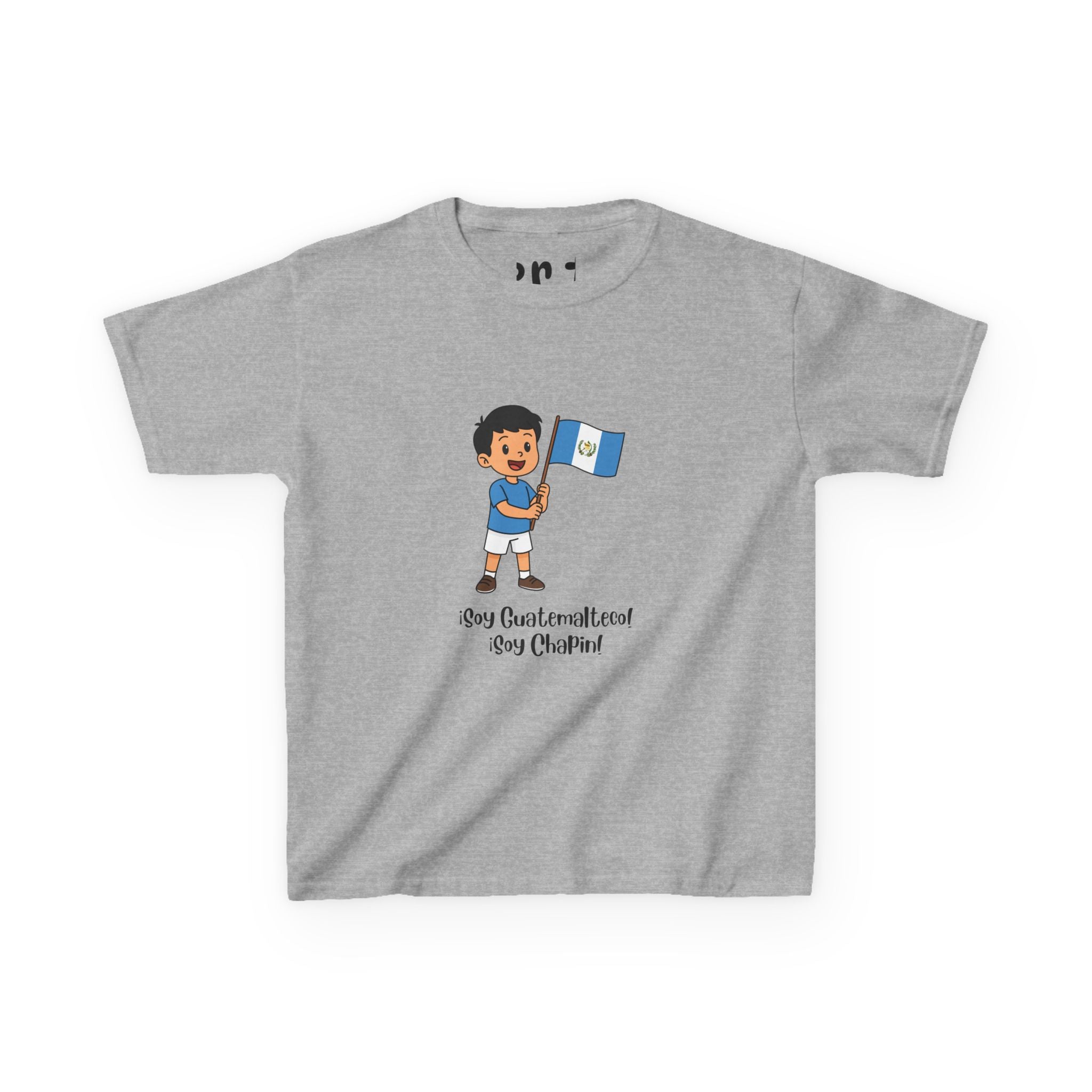 ALGODÓN GRUESO Camiseta de Niños Guatemala Soy Guatemalteco