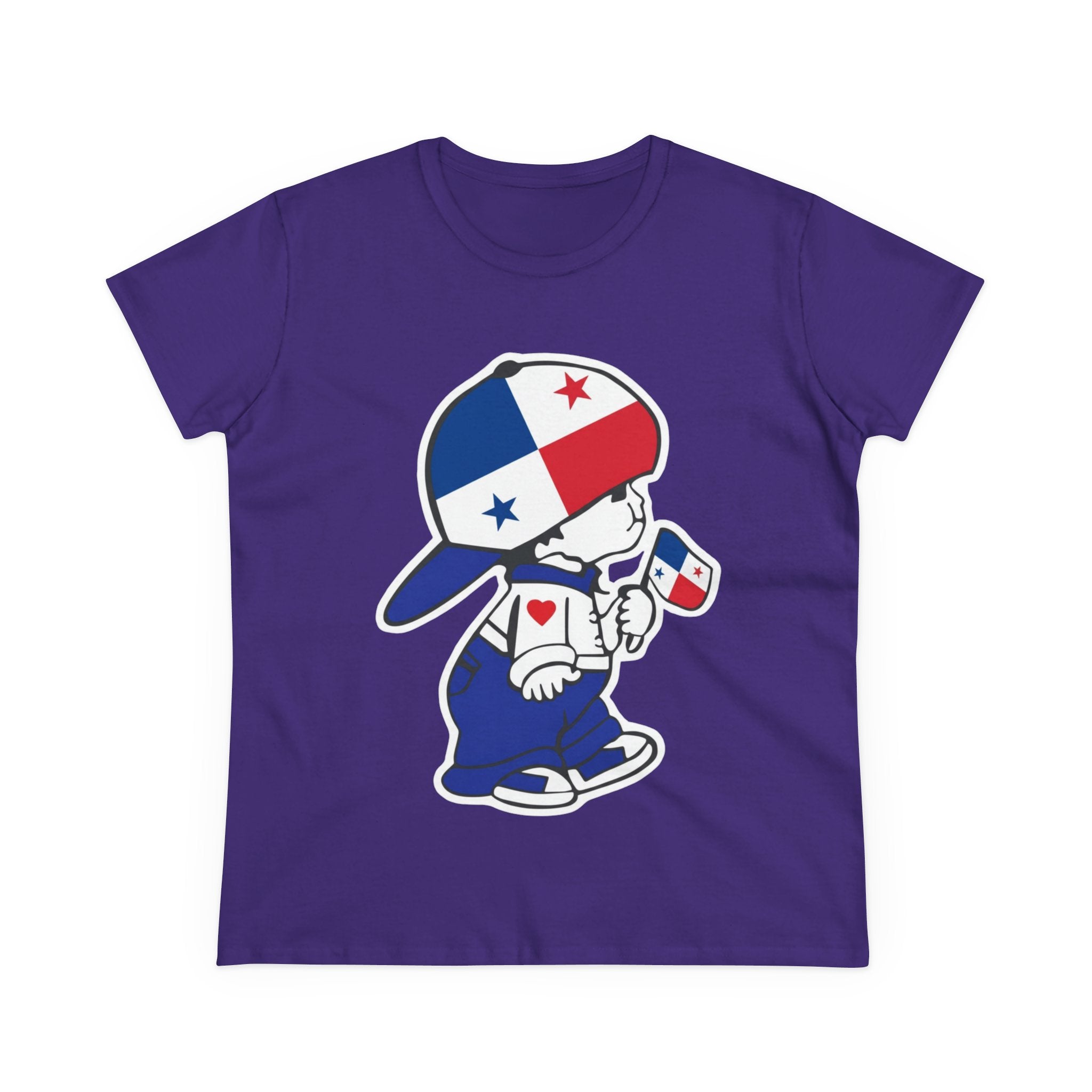 ALGODÓN DE MEDIO GROSOR Camiseta de Mujeres Panamá El Niño Canalero Original